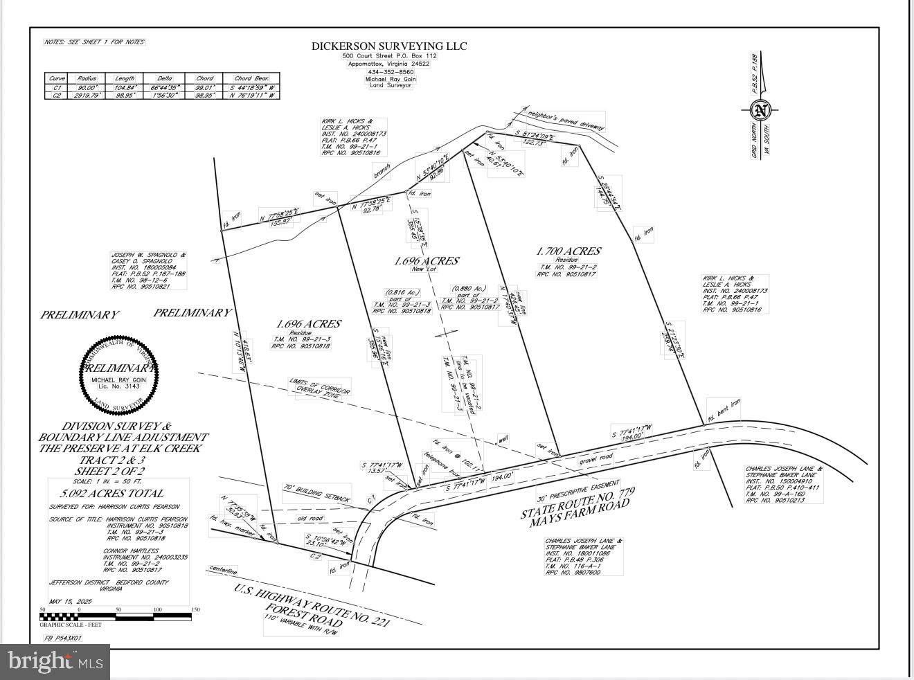 TBD MAYS FARM RD TRACT 1, FOREST, Virginia 24551, ,Land,For sale,TBD MAYS FARM RD TRACT 1,VABV2000212 MLS # VABV2000212