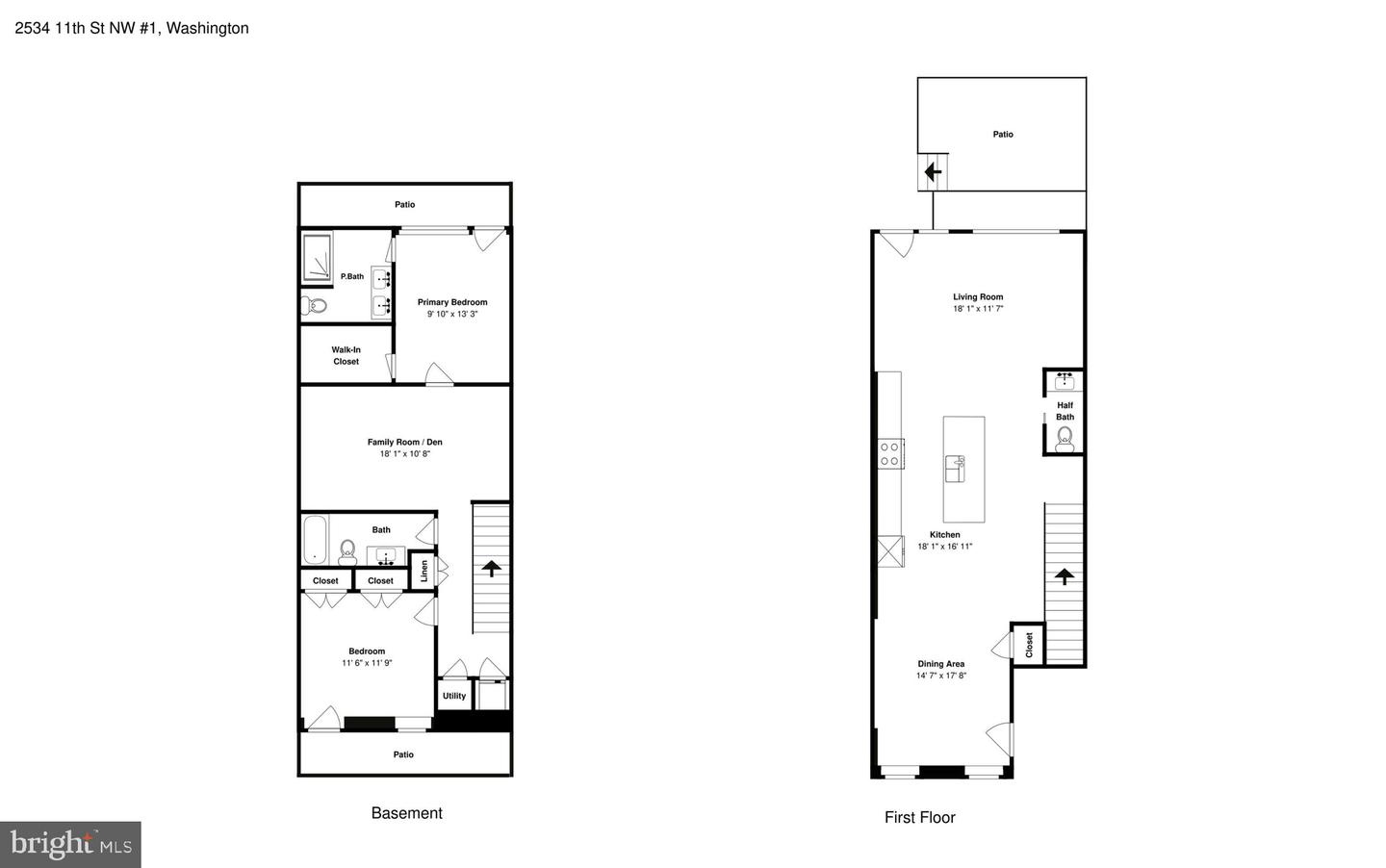 2534 11TH ST NW #1, WASHINGTON, District Of Columbia 20001, 2 Bedrooms Bedrooms, ,2 BathroomsBathrooms,Residential,For sale,2534 11TH ST NW #1,DCDC2202780 MLS # DCDC2202780
