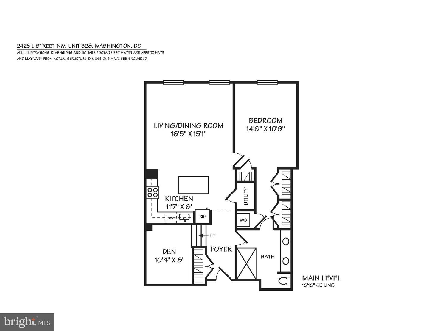 2425 L ST NW #328, WASHINGTON, District Of Columbia 20037, 1 Bedroom Bedrooms, ,1 BathroomBathrooms,Residential,For sale,2425 L ST NW #328,DCDC2202772 MLS # DCDC2202772