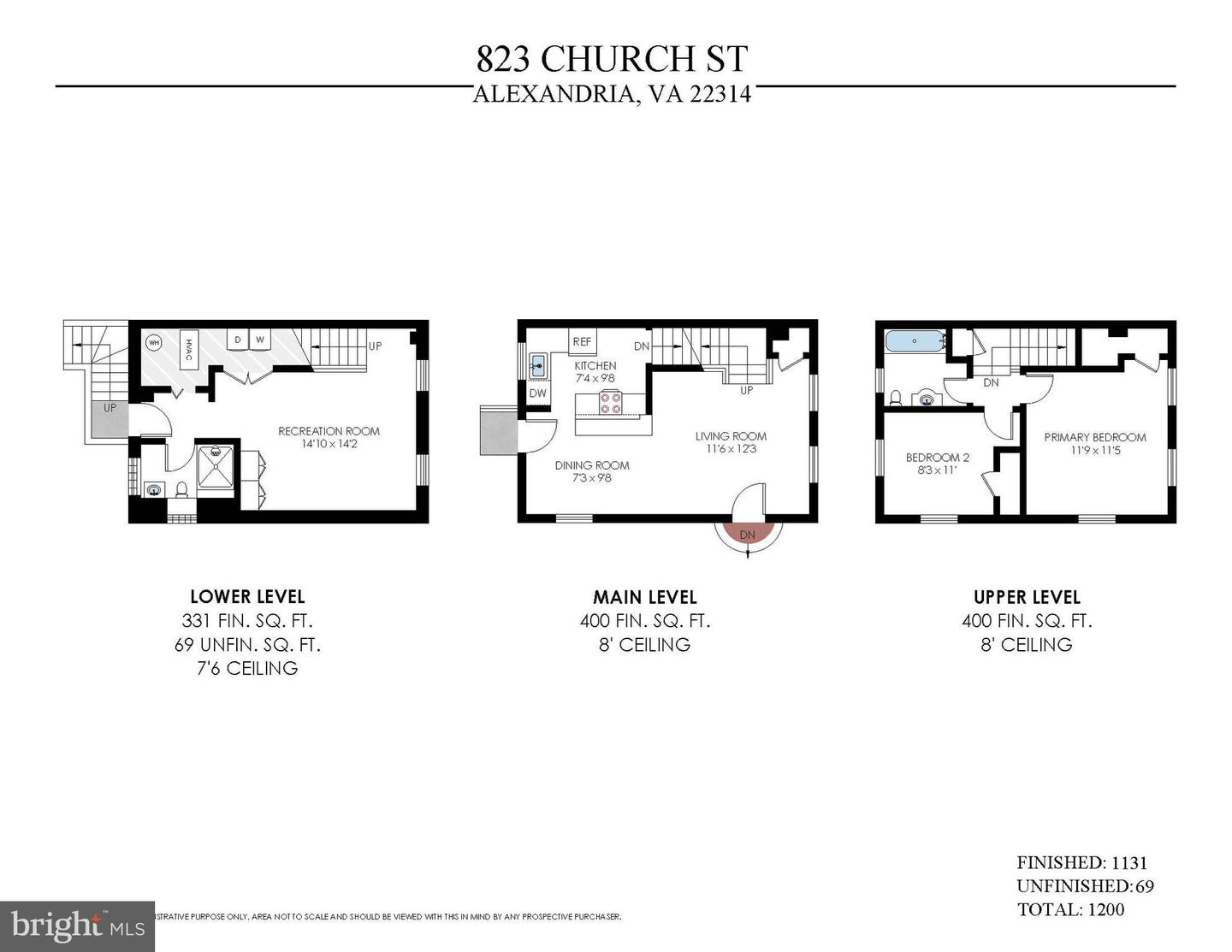 823 CHURCH ST, ALEXANDRIA, Virginia 22314, 2 Bedrooms Bedrooms, 9 Rooms Rooms,2 BathroomsBathrooms,Residential,For sale,823 CHURCH ST,VAAX2045776 MLS # VAAX2045776