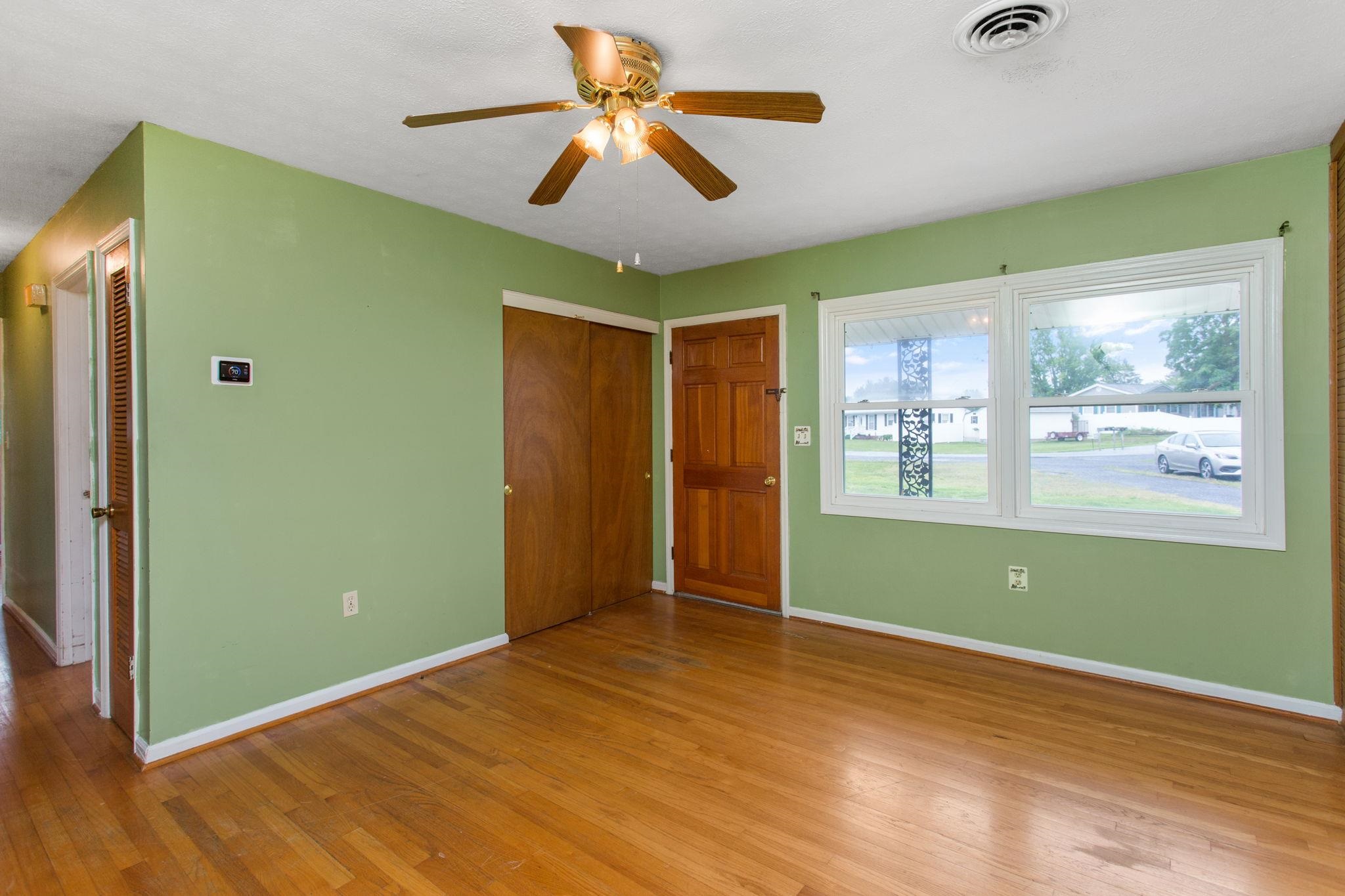 with coat closet.