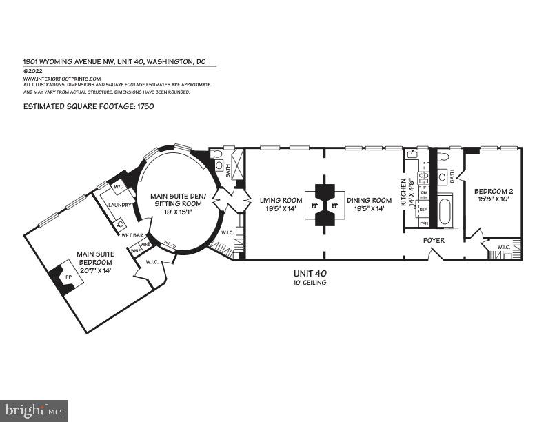 1901 WYOMING AVE NW #40, WASHINGTON, District Of Columbia 20009, 2 Bedrooms Bedrooms, ,2 BathroomsBathrooms,Residential,For sale,1901 WYOMING AVE NW #40,DCDC2202174 MLS # DCDC2202174