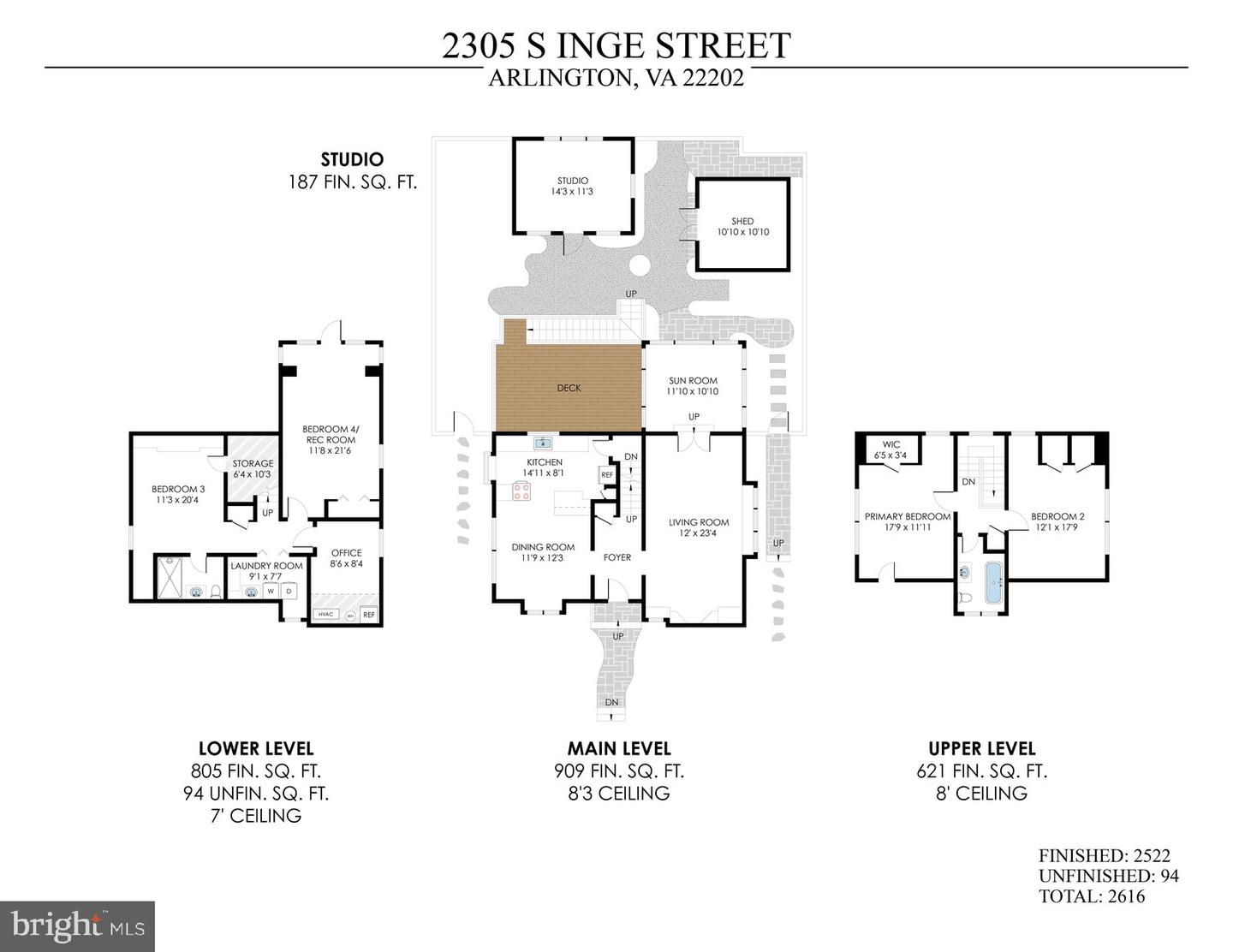 2305 S INGE ST S, ARLINGTON, Virginia 22202, 4 Bedrooms Bedrooms, ,2 BathroomsBathrooms,Residential,For sale,2305 S INGE ST S,VAAR2058458 MLS # VAAR2058458