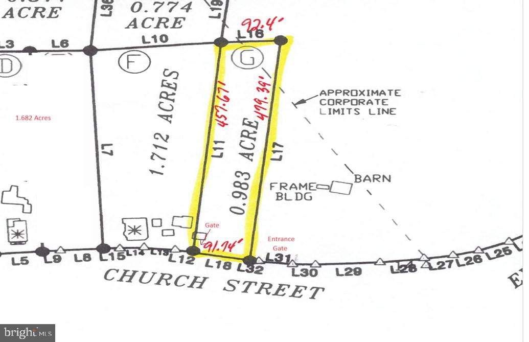LOT G CHURCH ST, TIMBERVILLE, Virginia 22853, ,Land,For sale,LOT G CHURCH ST,VARO2002358 MLS # VARO2002358