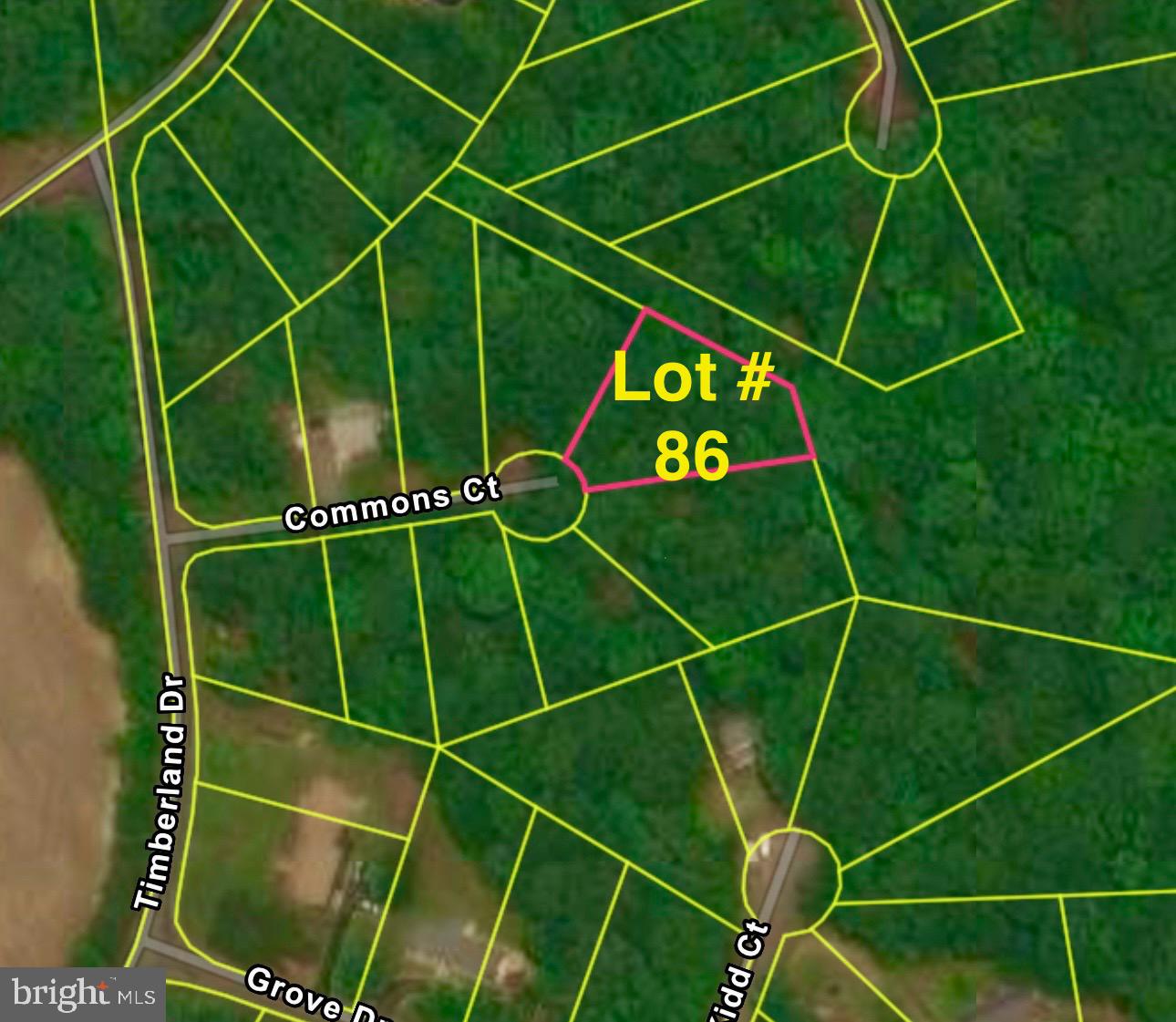LOT #86 COMMONS COURT, MONTROSS, Virginia 22520, ,Land,For sale,LOT #86 COMMONS COURT,VAWE2009050 MLS # VAWE2009050