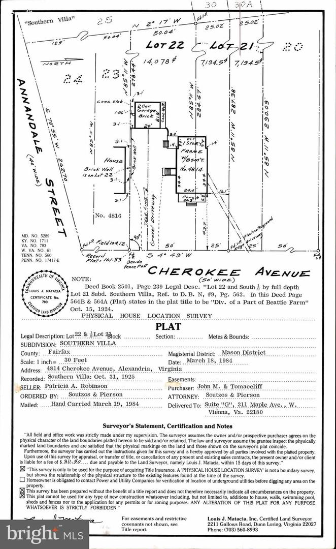 4814 CHEROKEE AVE, ALEXANDRIA, Virginia 22312, ,Land,For sale,4814 CHEROKEE AVE,VAFX2230396 MLS # VAFX2230396
