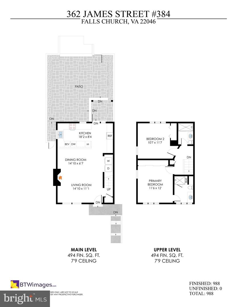 362 JAMES ST #384, FALLS CHURCH, Virginia 22046, 2 Bedrooms Bedrooms, ,2 BathroomsBathrooms,Residential,For sale,362 JAMES ST #384,VAFA2003064 MLS # VAFA2003064