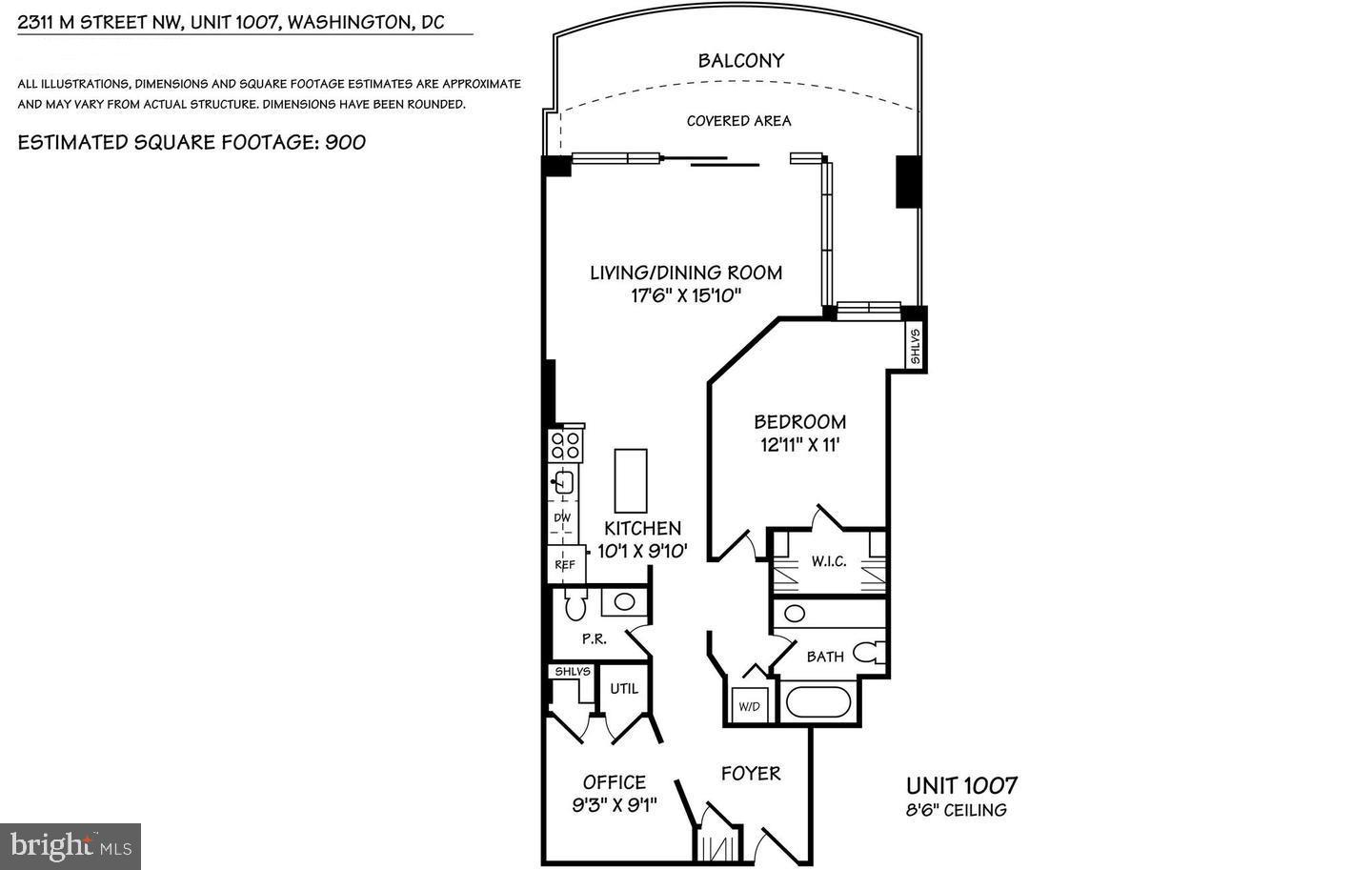2311 M ST NW #PH-1007, WASHINGTON, District Of Columbia 20037, 1 Bedroom Bedrooms, ,1 BathroomBathrooms,Residential,For sale,2311 M ST NW #PH-1007,DCDC2204170 MLS # DCDC2204170