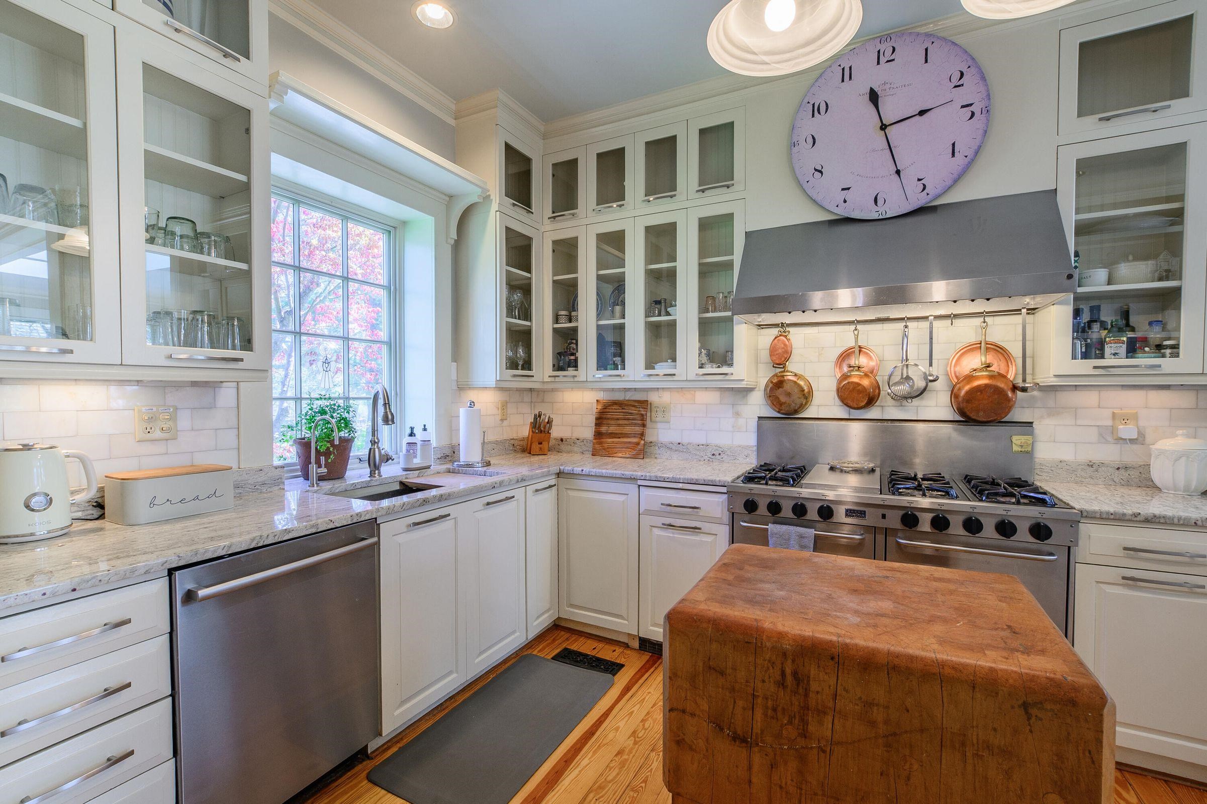 Prepare a feast while entertaining guests in the adjacent family room.