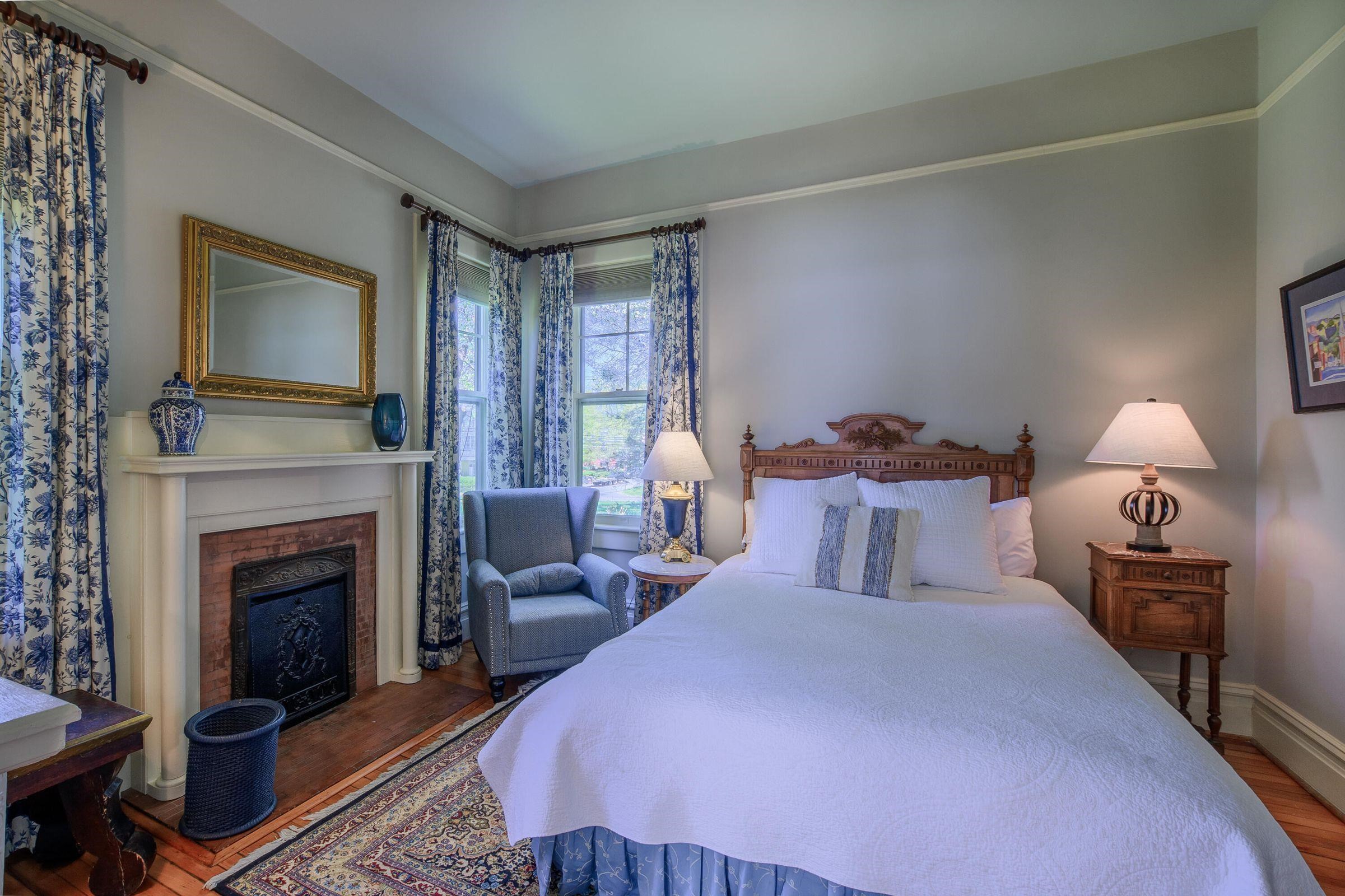 Immediately off the family room is the First floor Master bedroom. The attached bath is handicapped accessible.