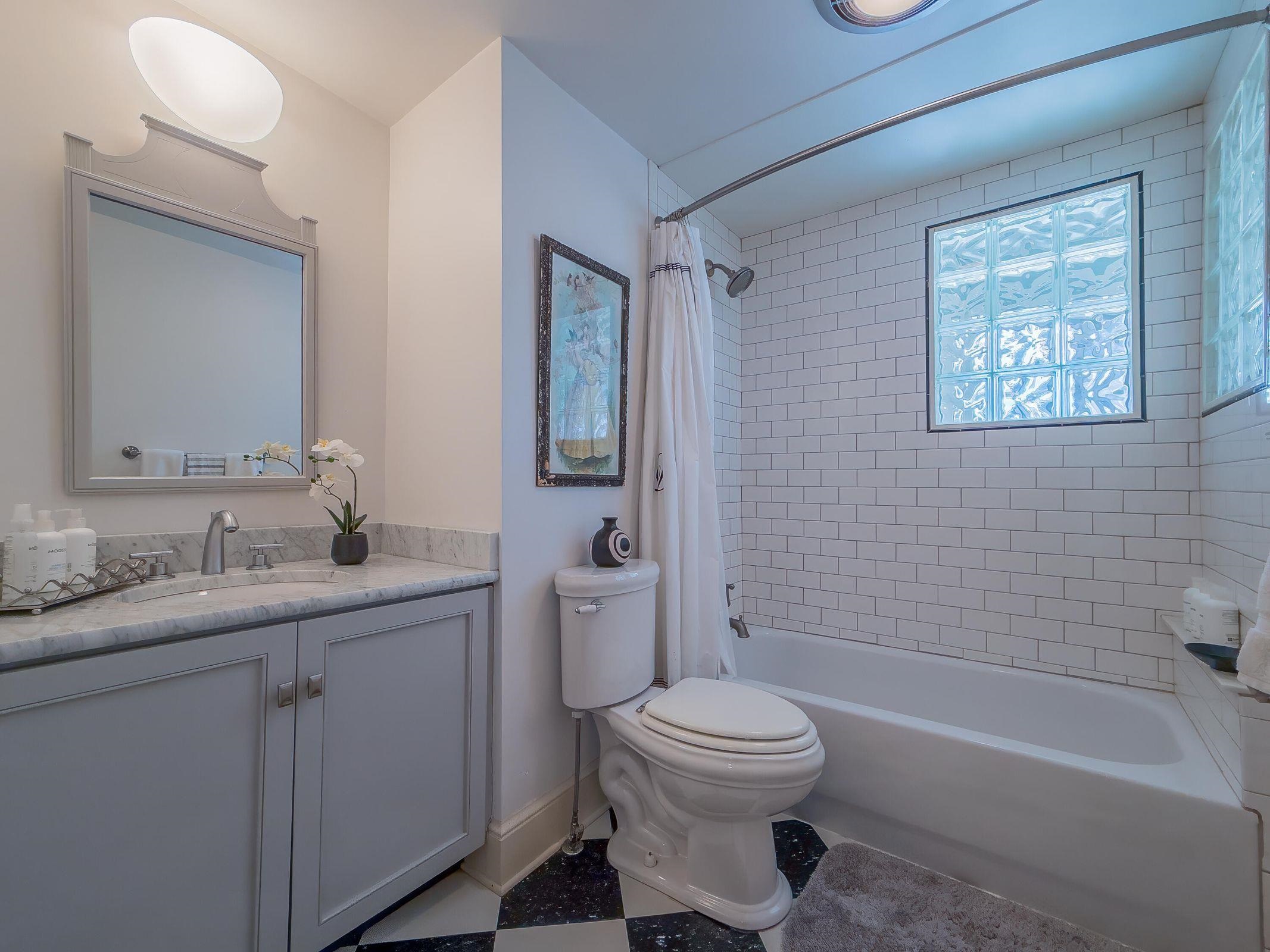 2nd floor shared bath. So tastefully designed.