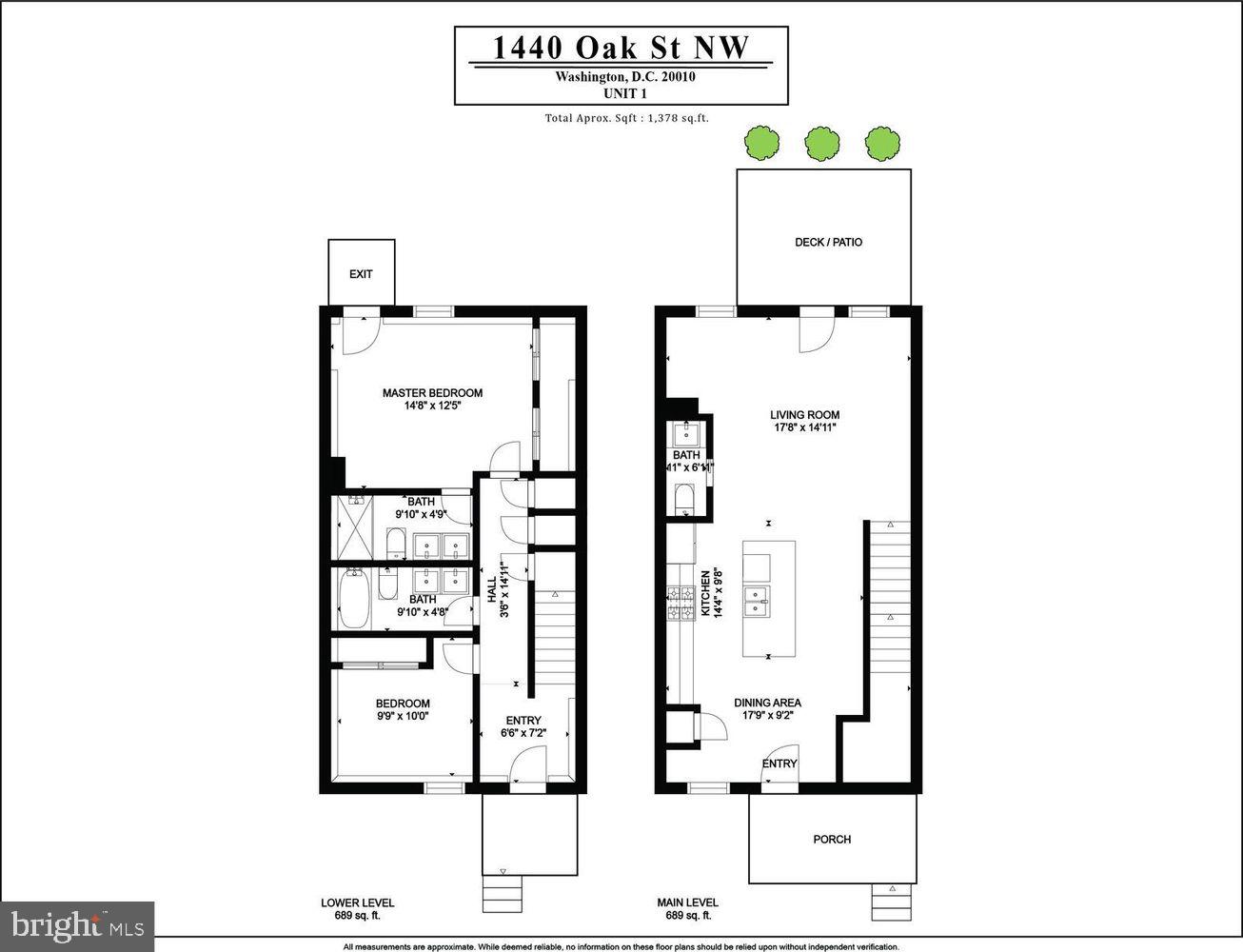 1440 OAK ST NW #1, WASHINGTON, District Of Columbia 20010, 2 Bedrooms Bedrooms, ,2 BathroomsBathrooms,Residential,For sale,1440 OAK ST NW #1,DCDC2199660 MLS # DCDC2199660