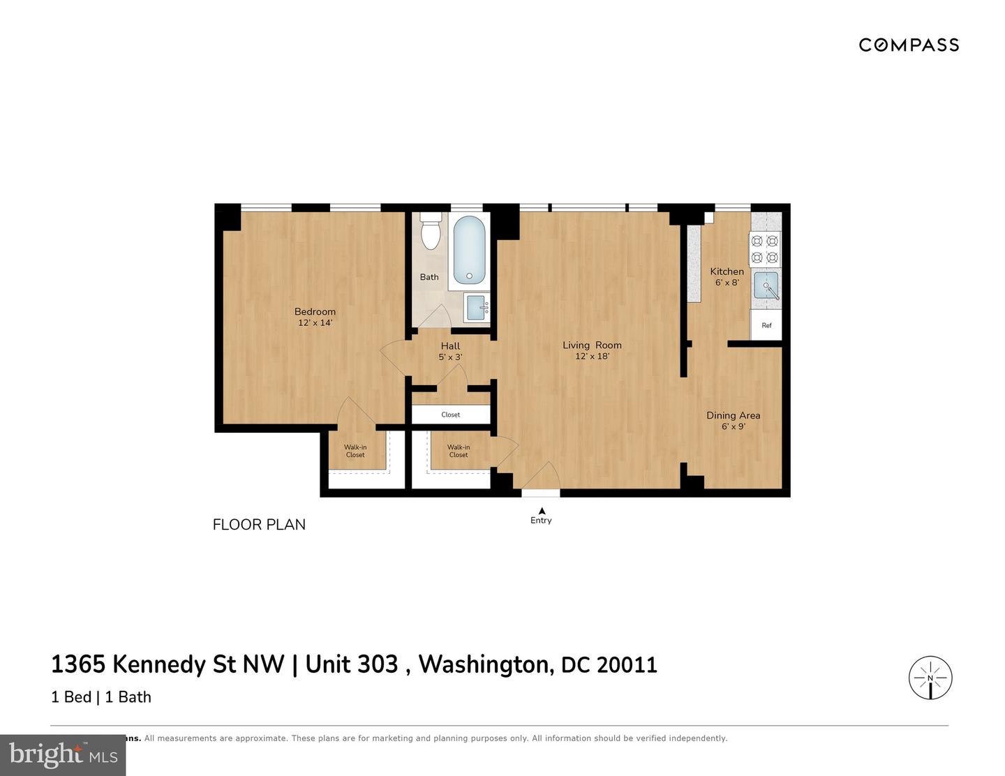 1365 KENNEDY ST NW #303, WASHINGTON, District Of Columbia 20011, 1 Bedroom Bedrooms, ,1 BathroomBathrooms,Residential,For sale,1365 KENNEDY ST NW #303,DCDC2204634 MLS # DCDC2204634