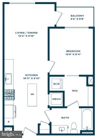 7175 12TH ST NW #311, WASHINGTON, District Of Columbia 20011, 1 Bedroom Bedrooms, ,1 BathroomBathrooms,Residential,For sale,7175 12TH ST NW #311,DCDC2204774 MLS # DCDC2204774