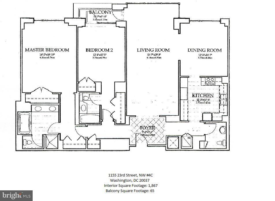 1155 23RD ST NW #5D, WASHINGTON, District Of Columbia 20037, 2 Bedrooms Bedrooms, ,2 BathroomsBathrooms,Residential,For sale,1155 23RD ST NW #5D,DCDC2204506 MLS # DCDC2204506