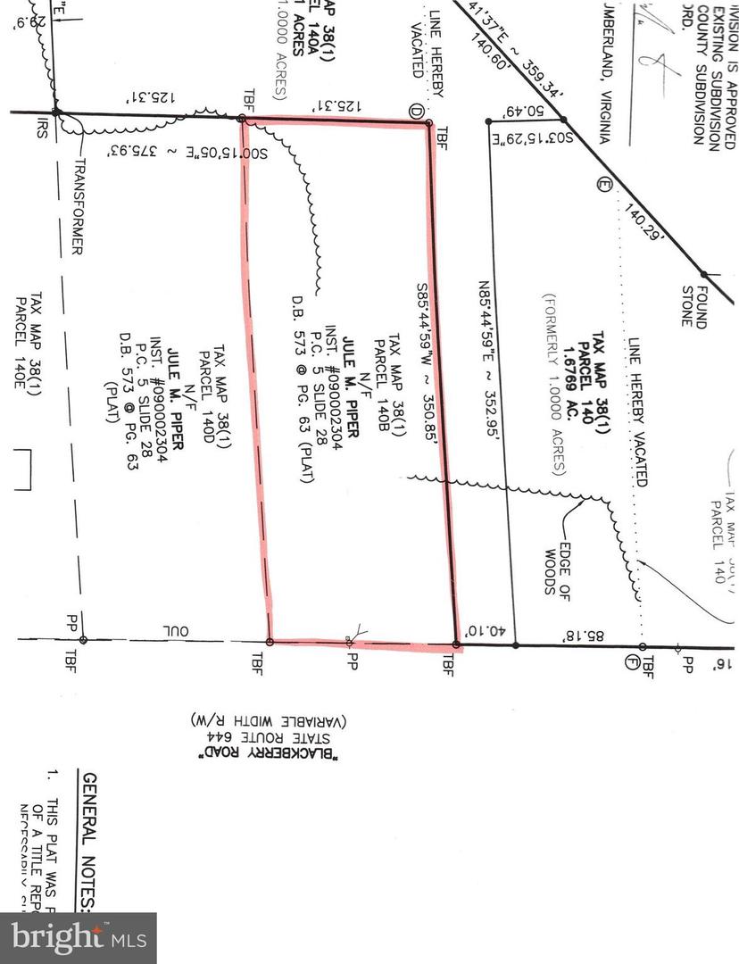 LOT 3 BLACKBERRY RD, REEDVILLE, Virginia 22539, ,Land,For sale,LOT 3 BLACKBERRY RD,VANV2001650 MLS # VANV2001650