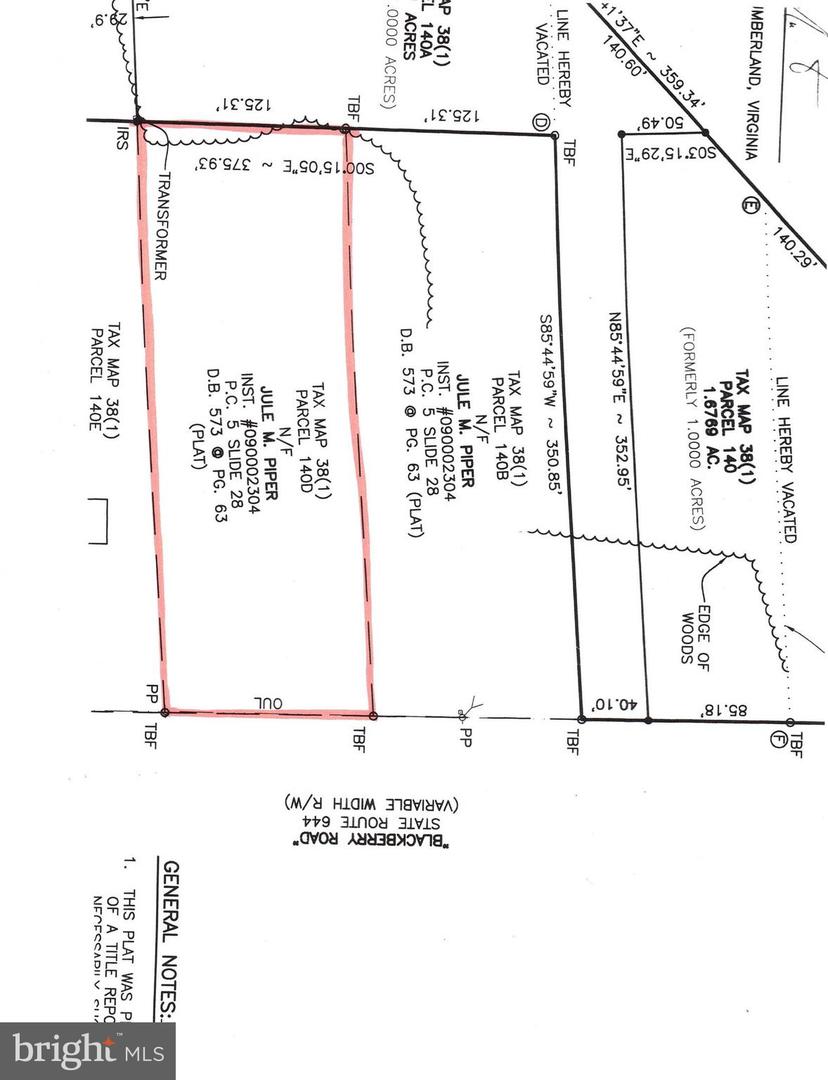 LOT 5 BLACKBERRY RD, REEDVILLE, Virginia 22539, ,Land,For sale,LOT 5 BLACKBERRY RD,VANV2001652 MLS # VANV2001652