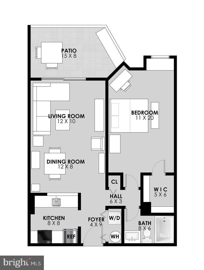 1024 N UTAH ST #422, ARLINGTON, Virginia 22201, 1 Bedroom Bedrooms, ,1 BathroomBathrooms,Residential,For sale,1024 N UTAH ST #422,VAAR2059024 MLS # VAAR2059024