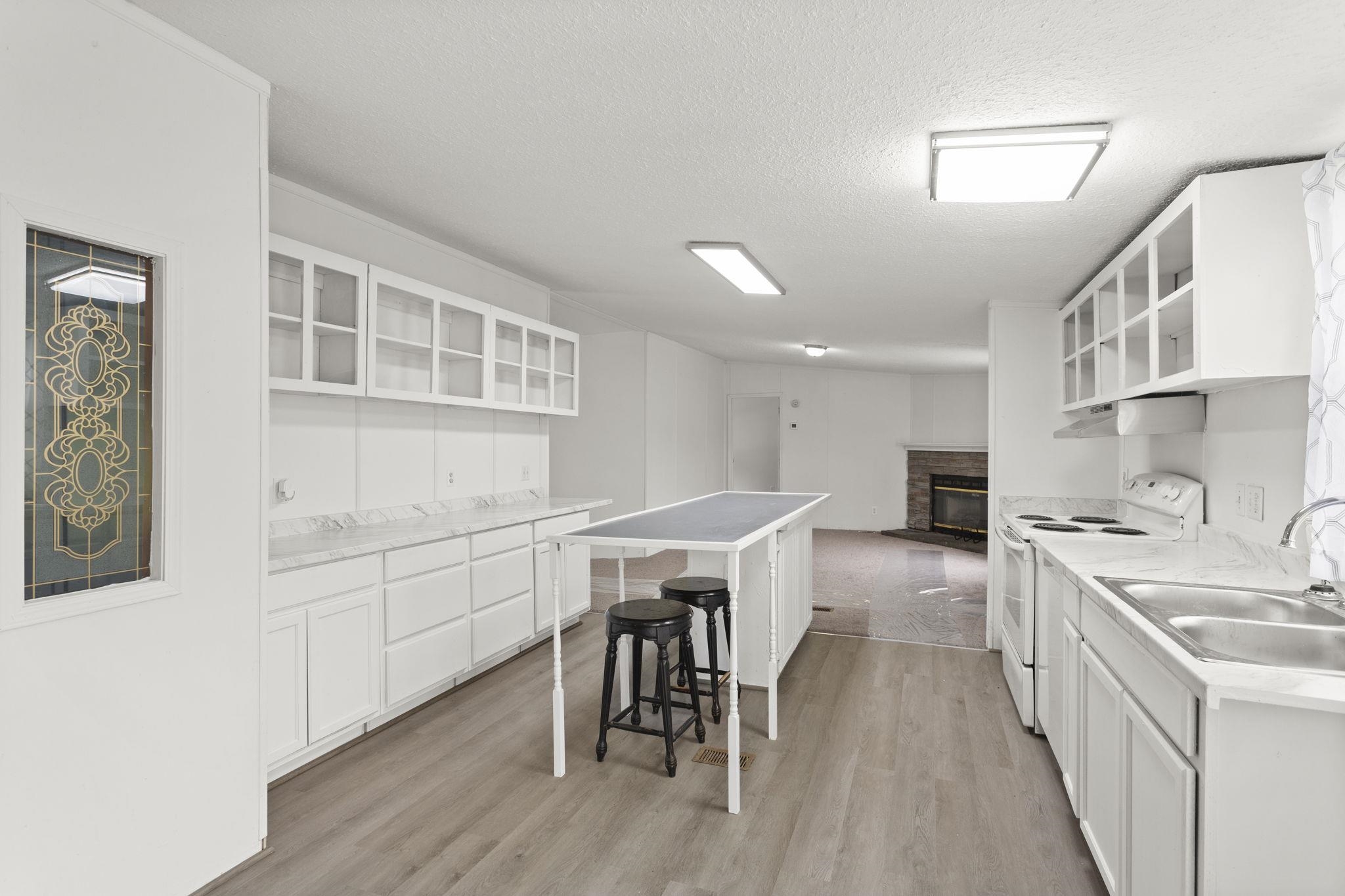 into the family room