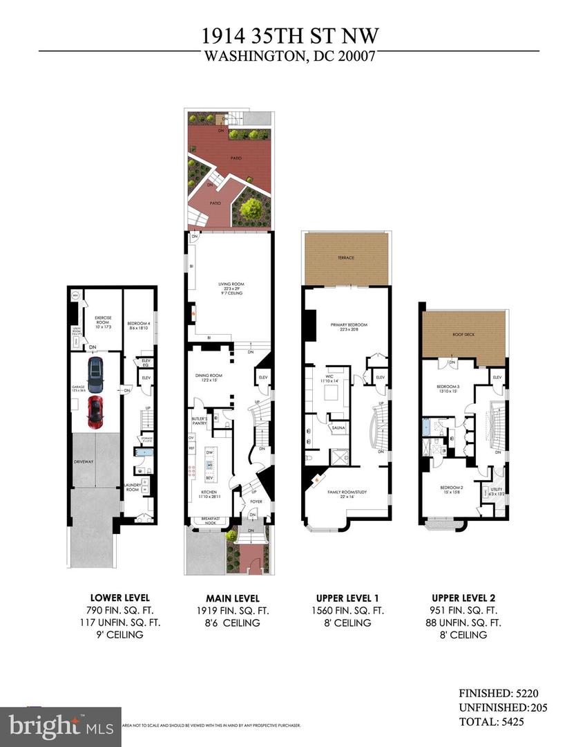 1914 35TH ST NW, WASHINGTON, District Of Columbia 20007, 4 Bedrooms Bedrooms, ,4 BathroomsBathrooms,Residential,For sale,1914 35TH ST NW,DCDC2203272 MLS # DCDC2203272