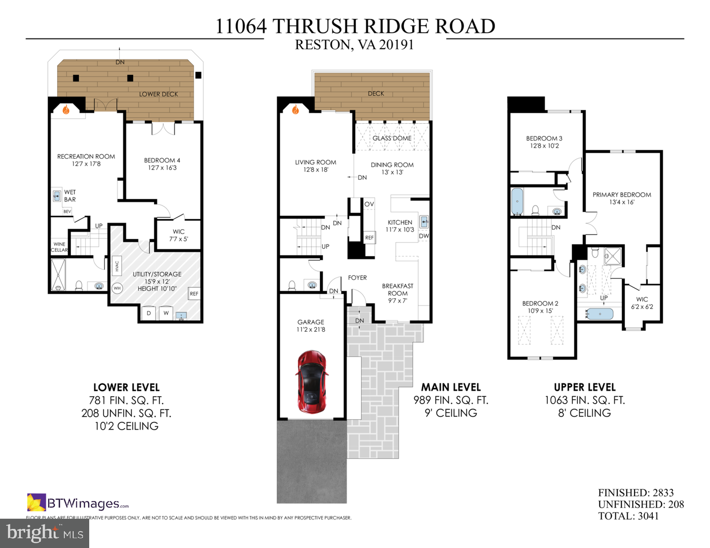 11064 THRUSH RIDGE RD, RESTON, Virginia 20191, 4 Bedrooms Bedrooms, 14 Rooms Rooms,3 BathroomsBathrooms,Residential,For sale,11064 THRUSH RIDGE RD,VAFX2247030 MLS # VAFX2247030