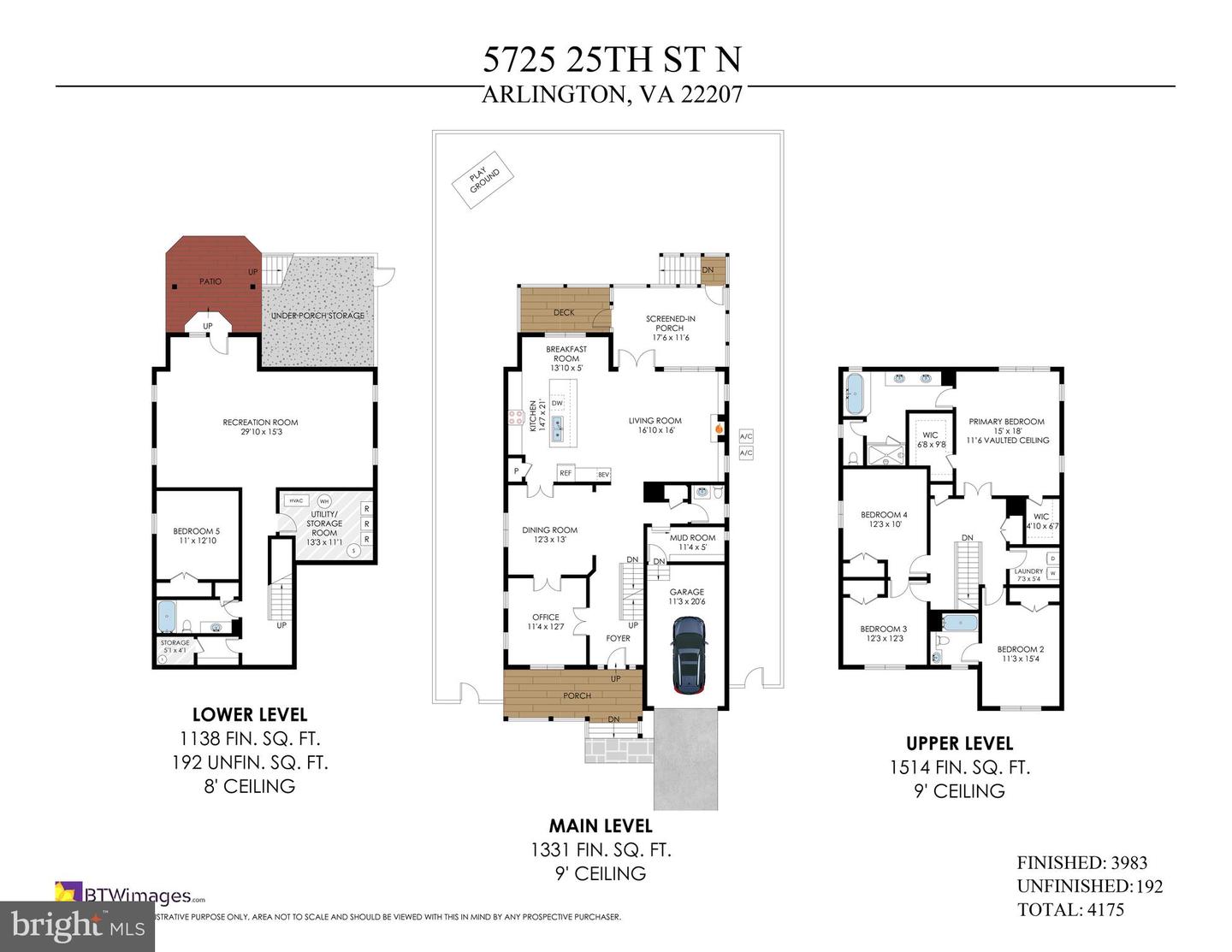 5725 25TH ST N, ARLINGTON, Virginia 22207, 5 Bedrooms Bedrooms, ,4 BathroomsBathrooms,Residential,For sale,5725 25TH ST N,VAAR2058068 MLS # VAAR2058068