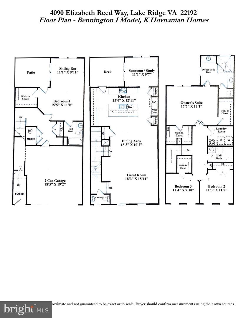 4090 ELIZABETH REED WAY, LAKE RIDGE, Virginia 22192, 4 Bedrooms Bedrooms, ,3 BathroomsBathrooms,Residential,For sale,4090 ELIZABETH REED WAY,VAPW2095906 MLS # VAPW2095906