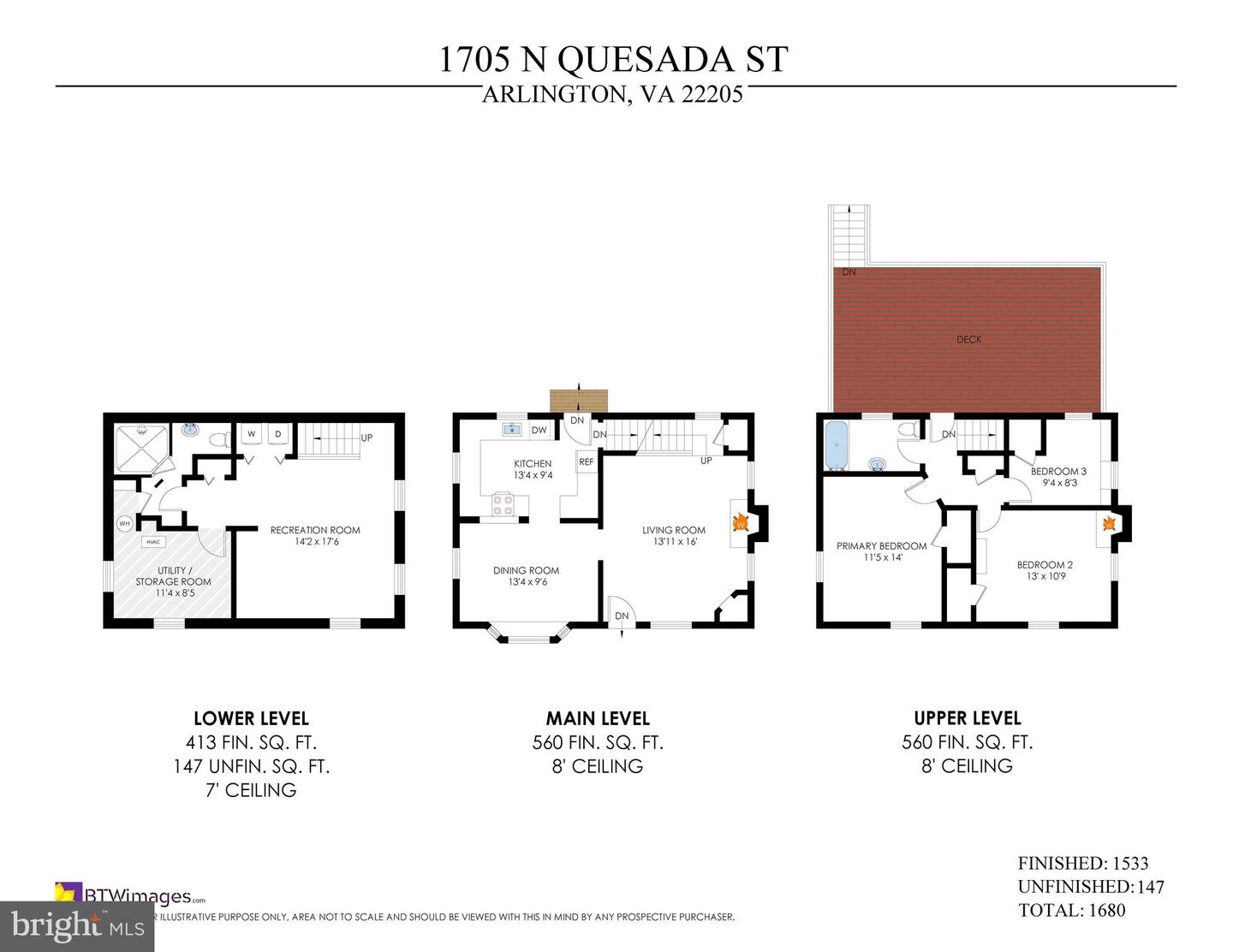 1705 N QUESADA ST, ARLINGTON, Virginia 22205, 3 Bedrooms Bedrooms, ,2 BathroomsBathrooms,Residential,For sale,1705 N QUESADA ST,VAAR2054756 MLS # VAAR2054756