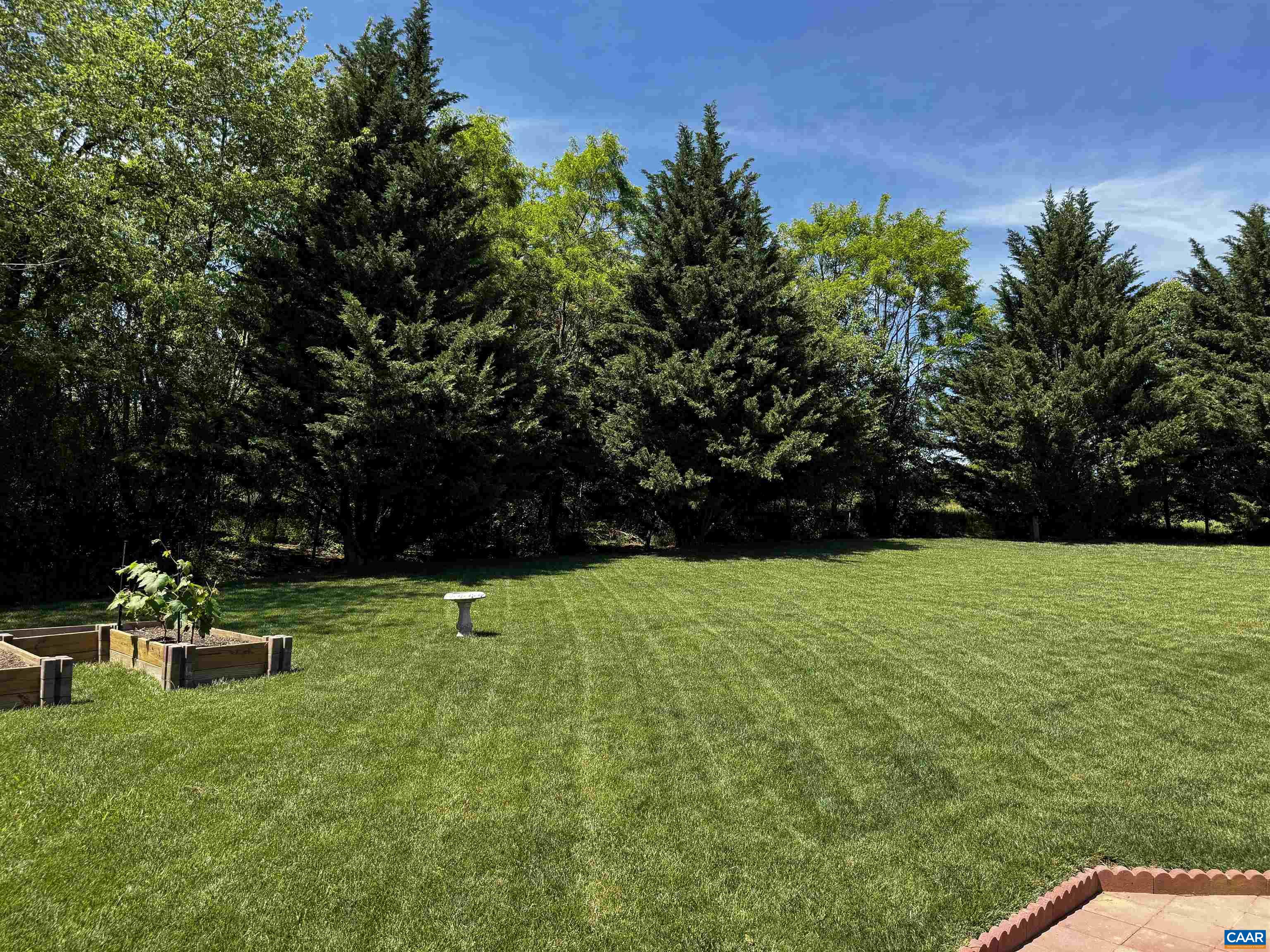 No neighbors behind you. Peaceful backyard.