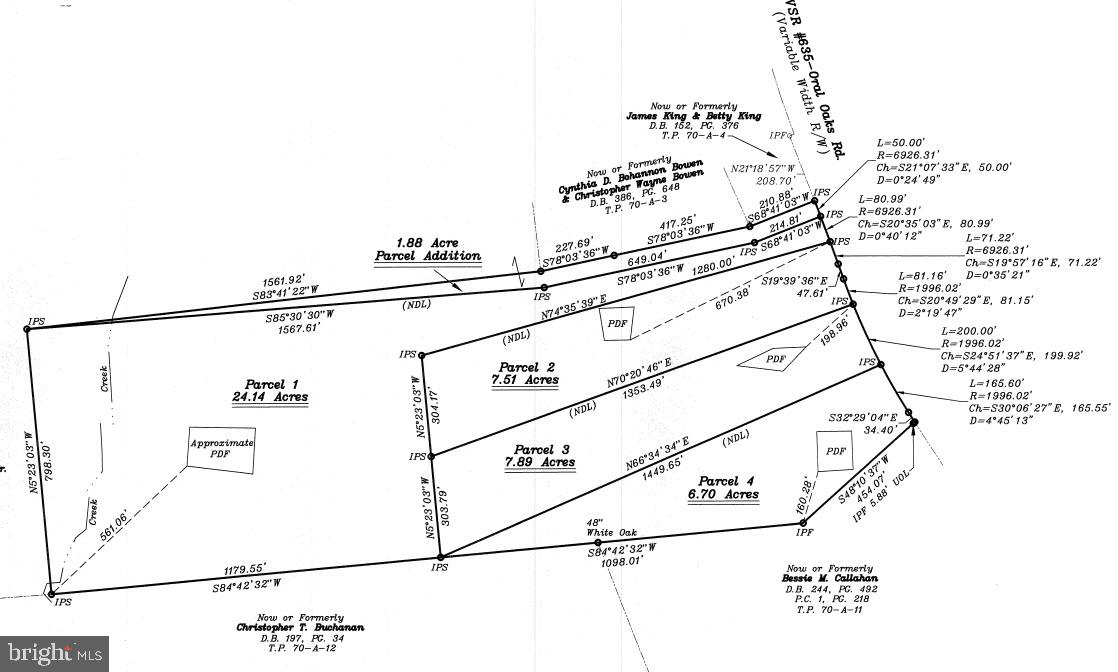0 ORAL OAKS RD LOT 1, KENBRIDGE, Virginia 23944, ,Land,For sale,0 ORAL OAKS RD LOT 1,VALB2000042 MLS # VALB2000042