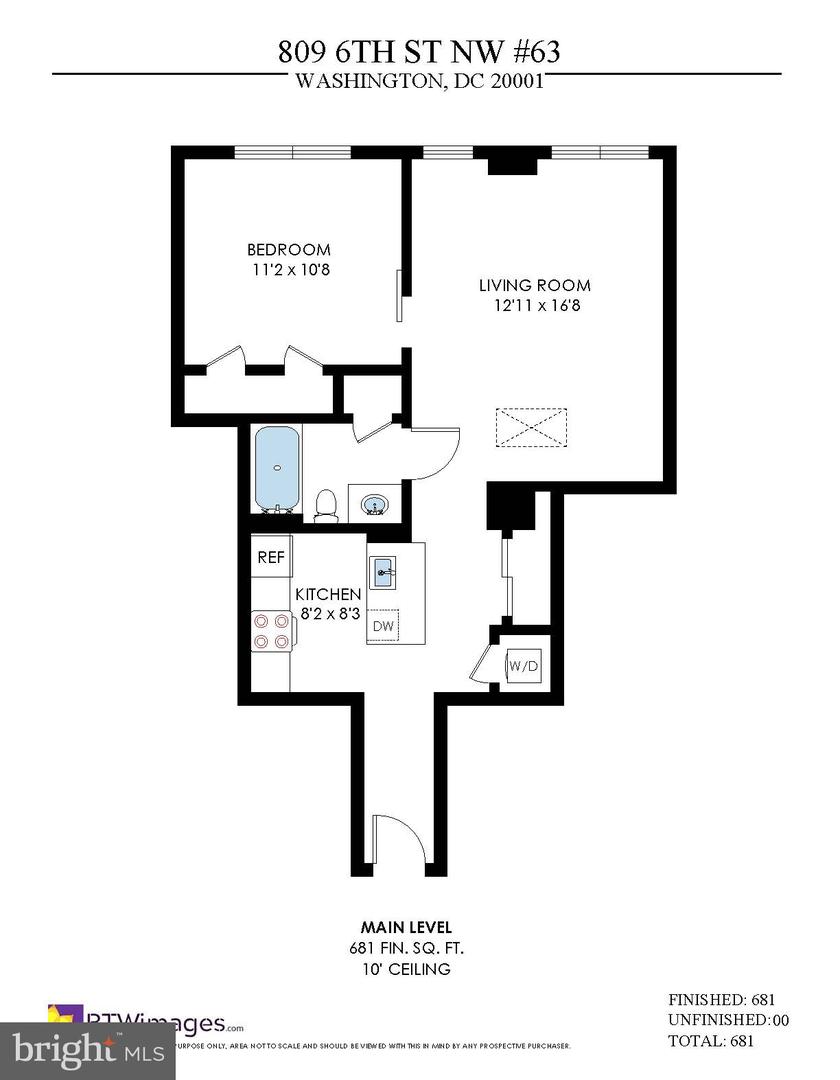 809 6TH ST NW #63, WASHINGTON, District Of Columbia 20001, 1 Bedroom Bedrooms, ,1 BathroomBathrooms,Residential,For sale,809 6TH ST NW #63,DCDC2200028 MLS # DCDC2200028