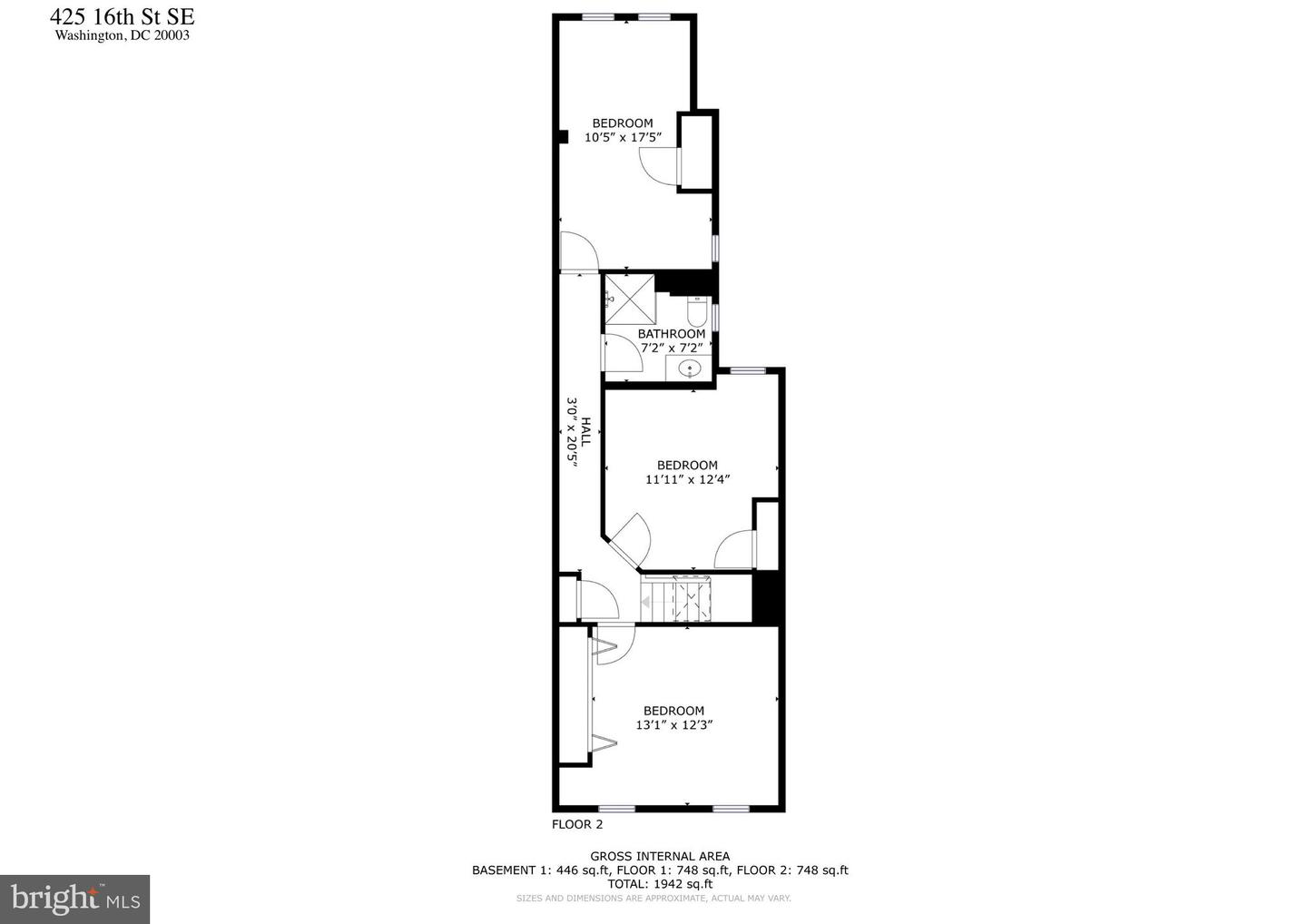 425 16TH ST SE, WASHINGTON, District Of Columbia 20003, 3 Bedrooms Bedrooms, ,2 BathroomsBathrooms,Residential,For sale,425 16TH ST SE,DCDC2206668 MLS # DCDC2206668