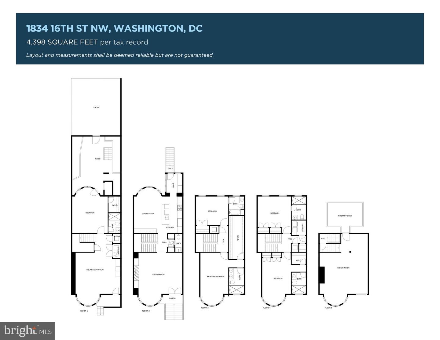 1834 16TH ST NW, WASHINGTON, District Of Columbia 20009, 5 Bedrooms Bedrooms, ,5 BathroomsBathrooms,Residential,For sale,1834 16TH ST NW,DCDC2207018 MLS # DCDC2207018