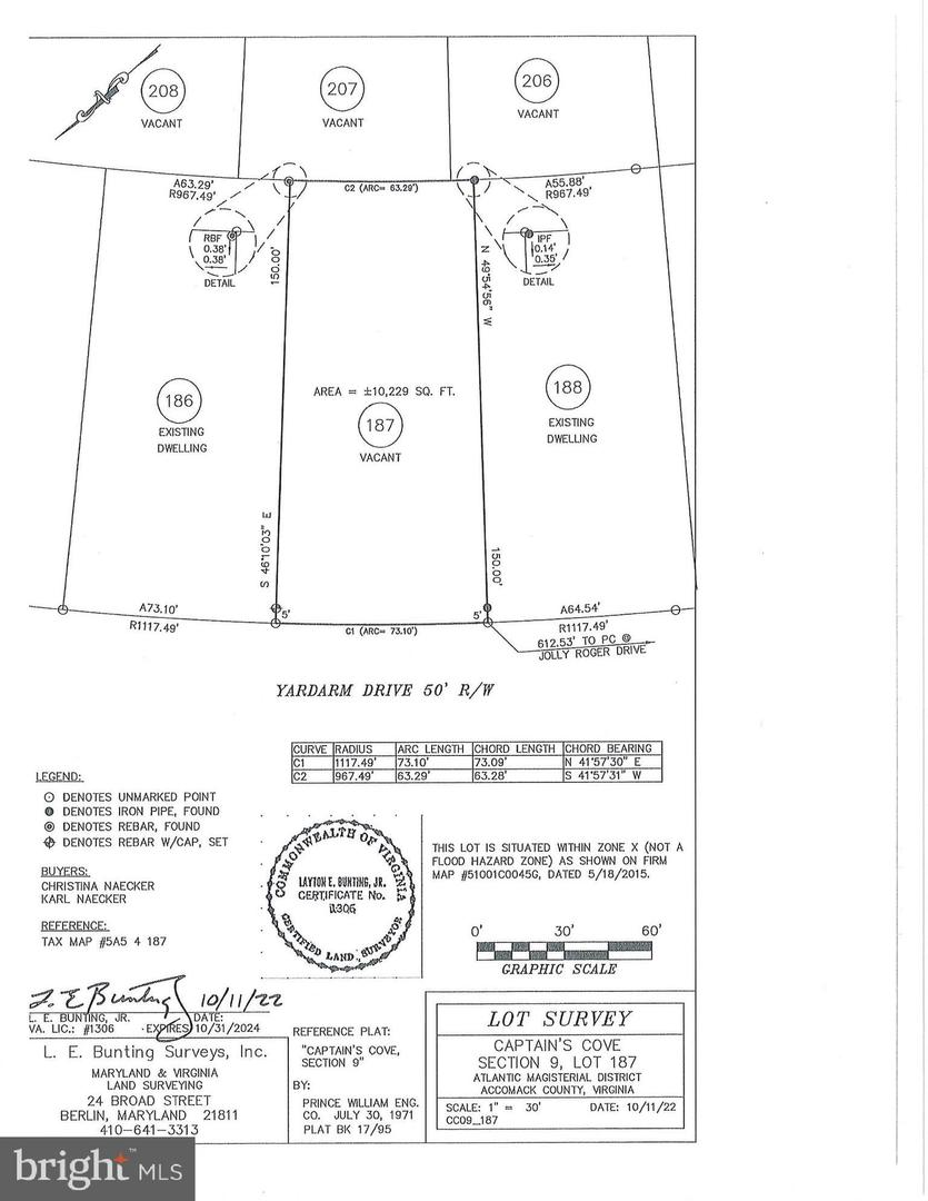 187 YARDARM DR, GREENBACKVILLE, Virginia 23356, ,Land,For sale,187 YARDARM DR,VAAC2001982 MLS # VAAC2001982