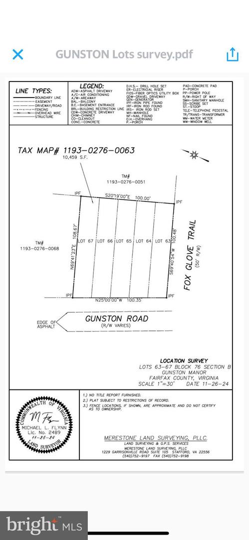 GUNSTON RD, LORTON, Virginia 22079, ,Land,For sale,GUNSTON RD,VAFX2250596 MLS # VAFX2250596