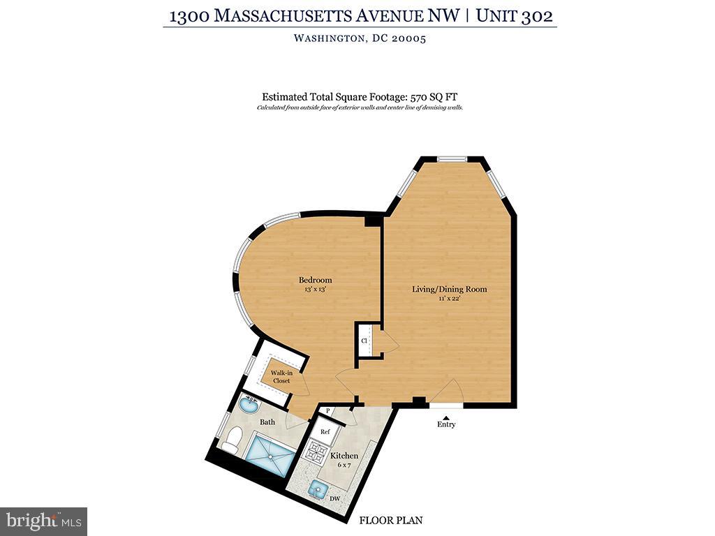 1300 MASSACHUSETTS AVE NW #302, WASHINGTON, District Of Columbia 20005, 1 Bedroom Bedrooms, 5 Rooms Rooms,1 BathroomBathrooms,Residential,For sale,1300 MASSACHUSETTS AVE NW #302,DCDC2198038 MLS # DCDC2198038