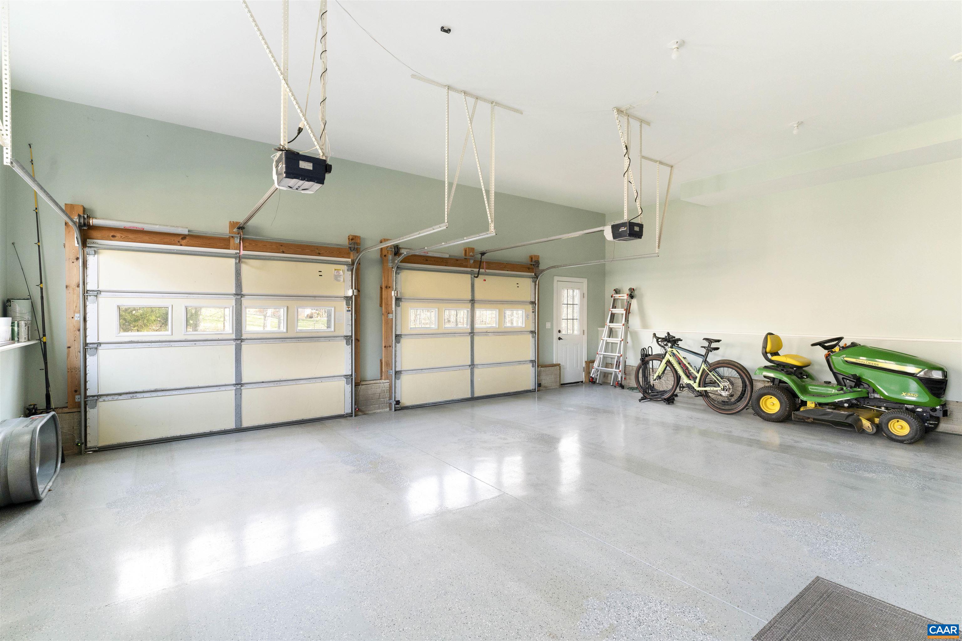 Oversized two car garage