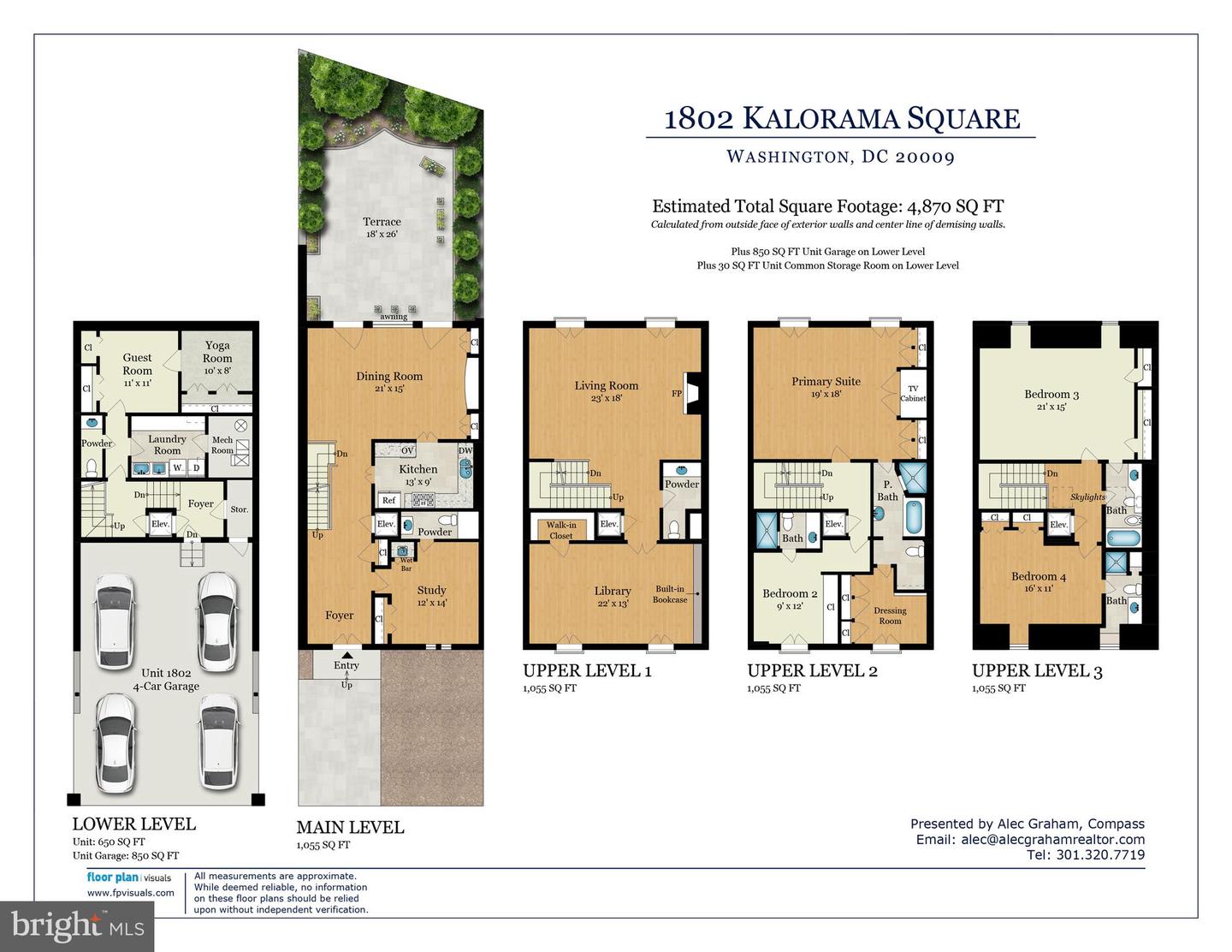 1802 KALORAMA SQ NW #16, WASHINGTON, District Of Columbia 20008, 4 Bedrooms Bedrooms, ,4 BathroomsBathrooms,Residential,For sale,1802 KALORAMA SQ NW #16,DCDC2193616 MLS # DCDC2193616
