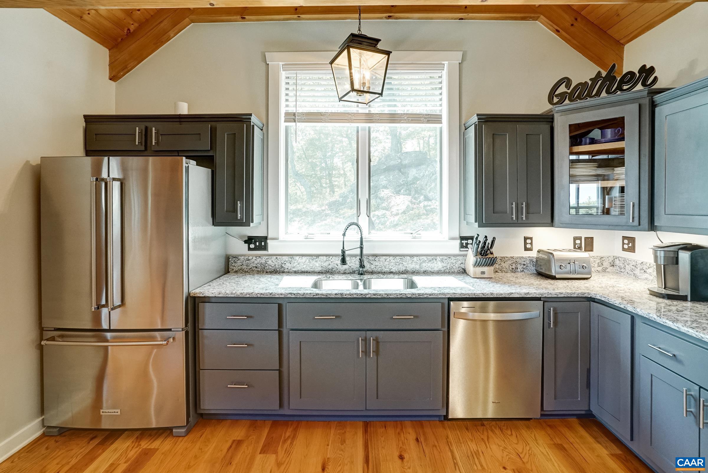 Gourmet kitchen.