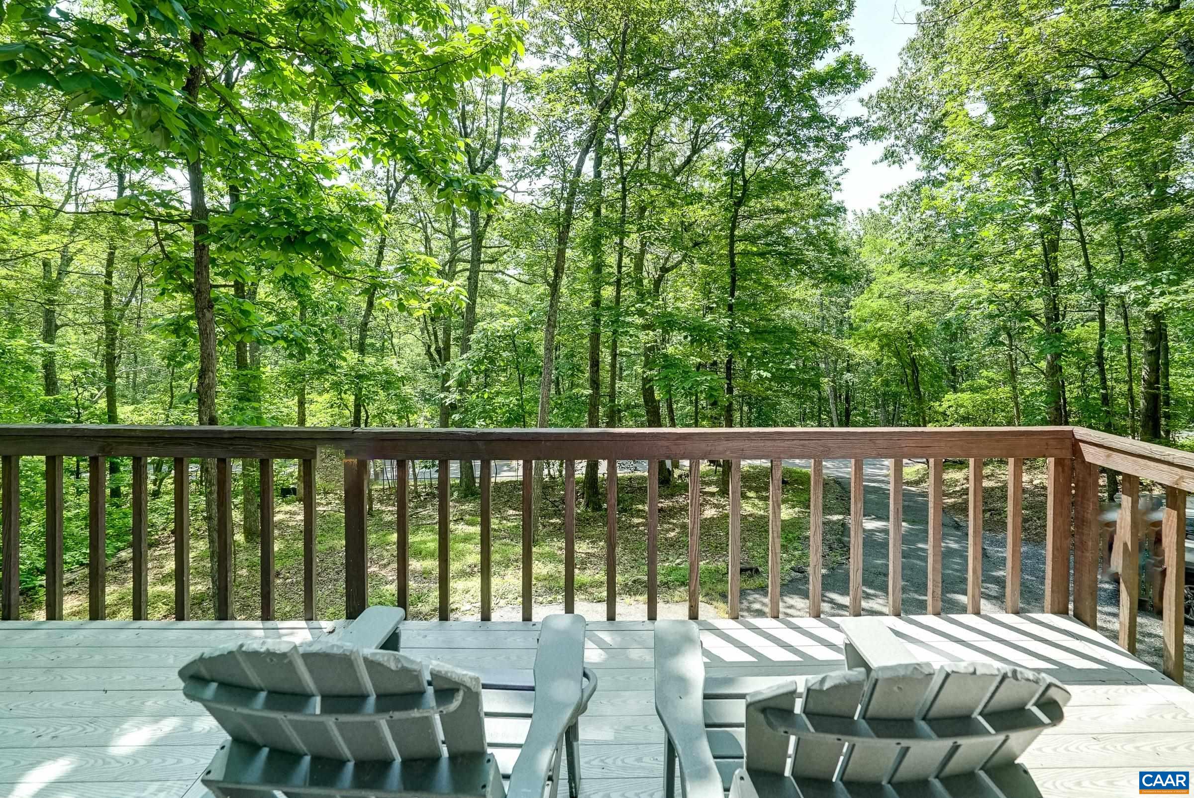 Peaceful views from the deck.