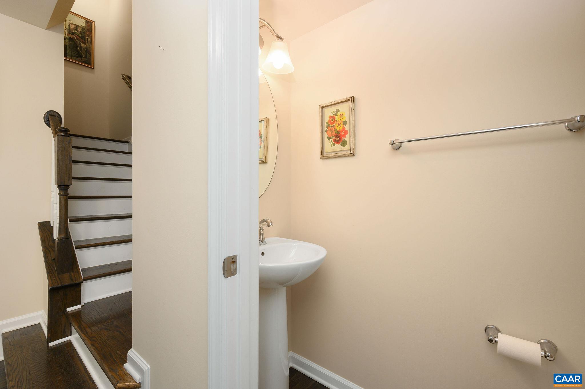 Level one powder room.