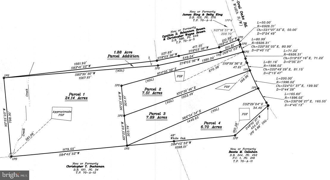 0 ORAL OAKS RD LOT 2, KENBRIDGE, Virginia 23944, ,Land,For sale,0 ORAL OAKS RD LOT 2,VALB2000054 MLS # VALB2000054