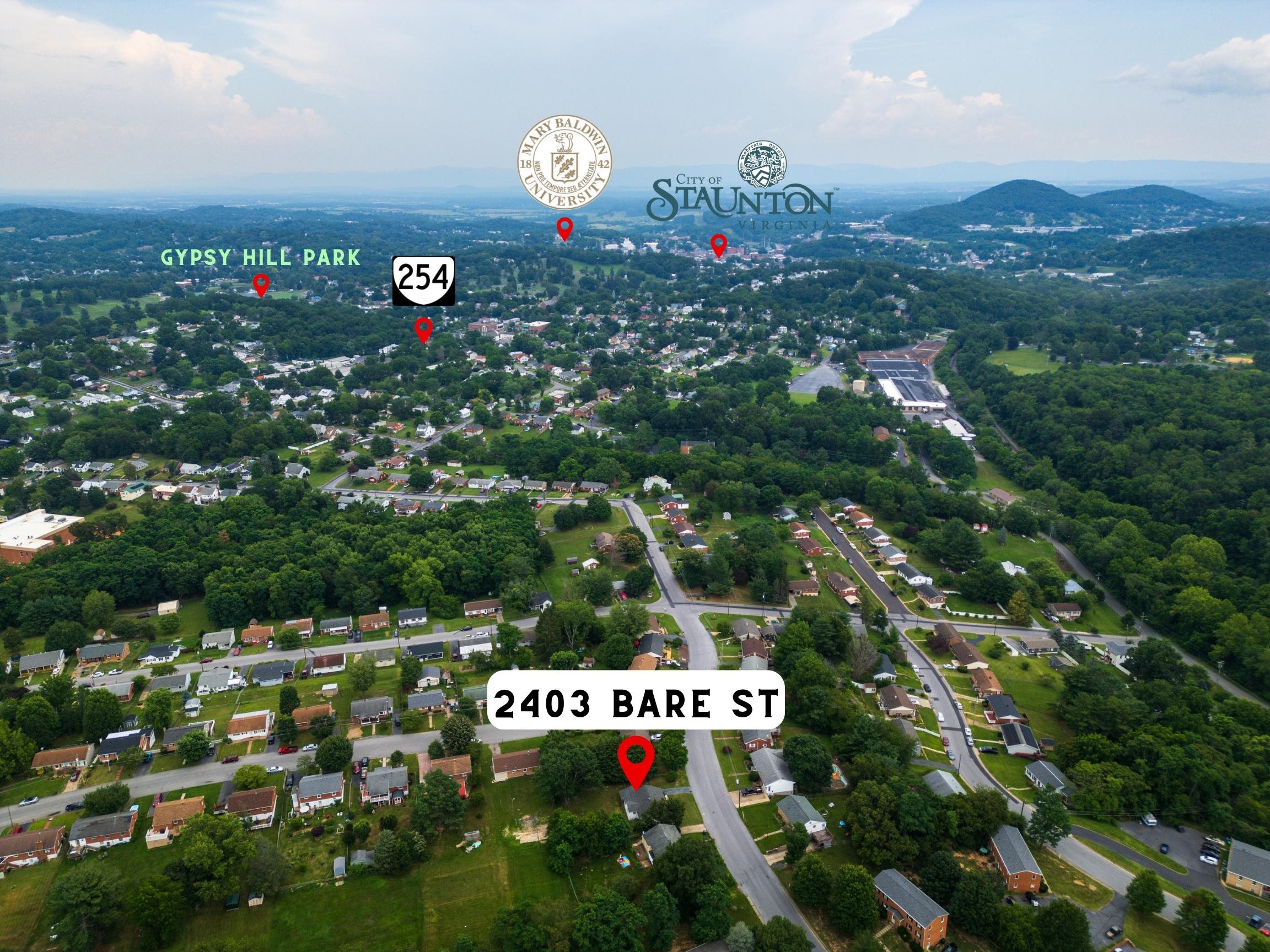 2403 BARE ST, STAUNTON, Virginia 24401, 3 Bedrooms Bedrooms, ,1 BathroomBathrooms,Residential,2403 BARE ST,666255 MLS # 666255