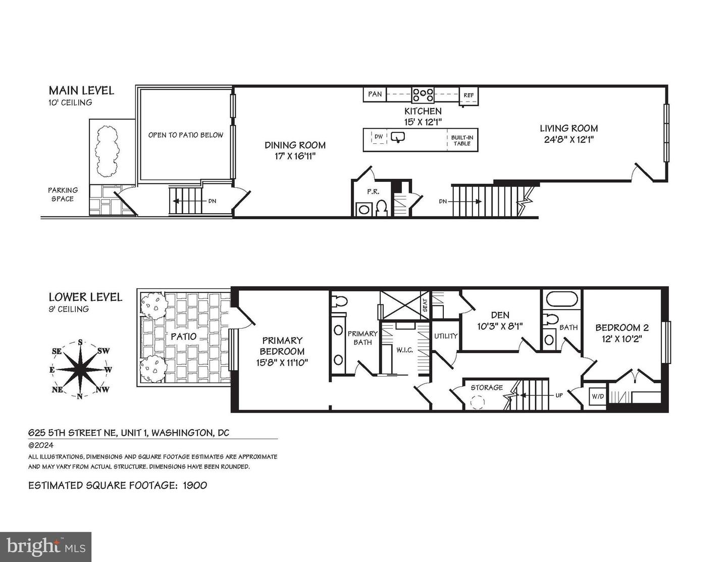 625 5TH ST NE #1, WASHINGTON, District Of Columbia 20002, 3 Bedrooms Bedrooms, ,2 BathroomsBathrooms,Residential,For sale,625 5TH ST NE #1,DCDC2208346 MLS # DCDC2208346