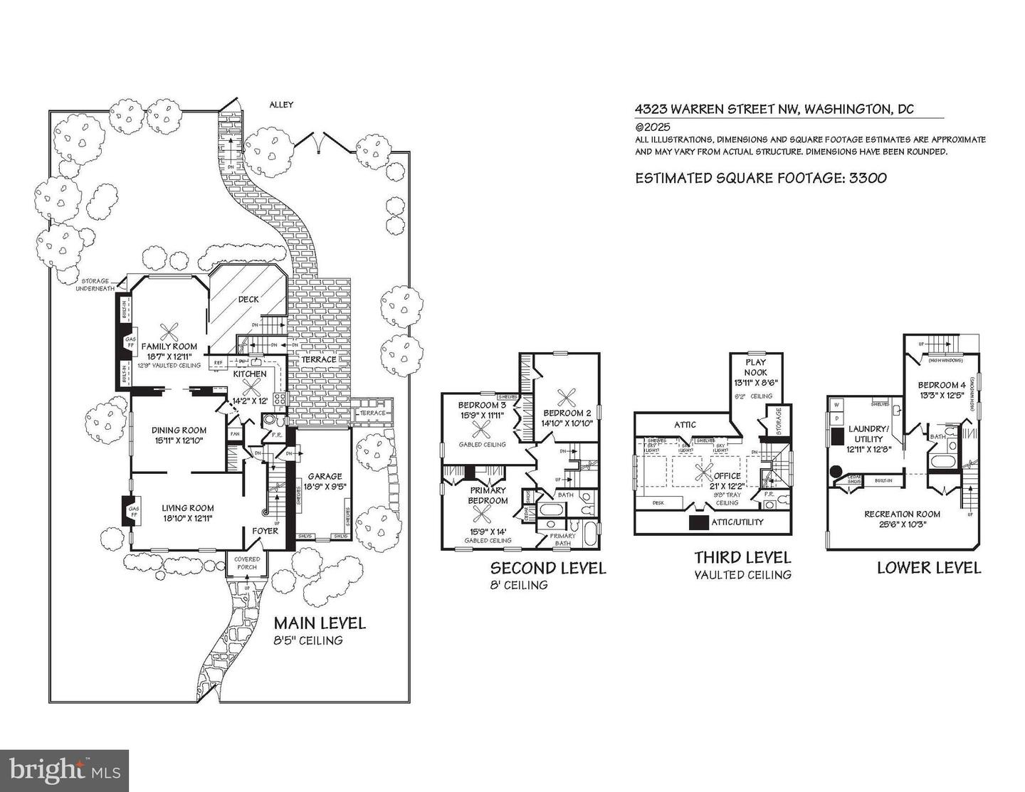 4323 WARREN ST NW, WASHINGTON, District Of Columbia 20016, 4 Bedrooms Bedrooms, ,3 BathroomsBathrooms,Residential,For sale,4323 WARREN ST NW,DCDC2207698 MLS # DCDC2207698