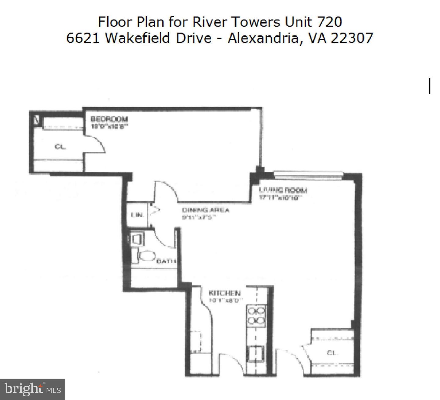 6621 WAKEFIELD DR #720, ALEXANDRIA, Virginia 22307, 1 Bedroom Bedrooms, ,1 BathroomBathrooms,Residential,For sale,6621 WAKEFIELD DR #720,VAFX2252486 MLS # VAFX2252486