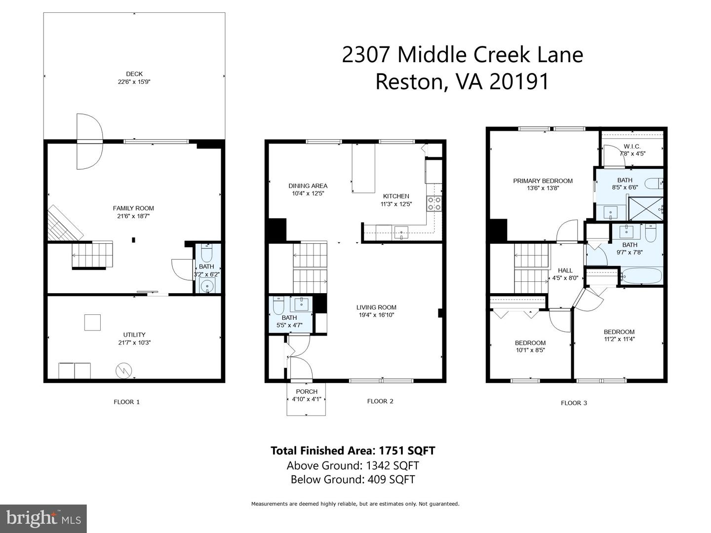 2307 MIDDLE CREEK LN, RESTON, Virginia 20191, 3 Bedrooms Bedrooms, ,2 BathroomsBathrooms,Residential,For sale,2307 MIDDLE CREEK LN,VAFX2252638 MLS # VAFX2252638