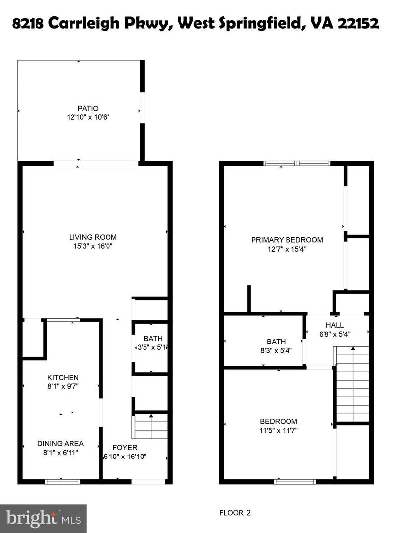 8218 CARRLEIGH PKWY #10, SPRINGFIELD, Virginia 22152, 2 Bedrooms Bedrooms, ,1 BathroomBathrooms,Residential,For sale,8218 CARRLEIGH PKWY #10,VAFX2250604 MLS # VAFX2250604