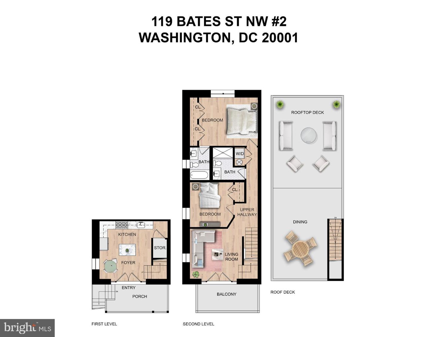 119 BATES ST NW #2, WASHINGTON, District Of Columbia 20001, 2 Bedrooms Bedrooms, ,2 BathroomsBathrooms,Residential,For sale,119 BATES ST NW #2,DCDC2199252 MLS # DCDC2199252