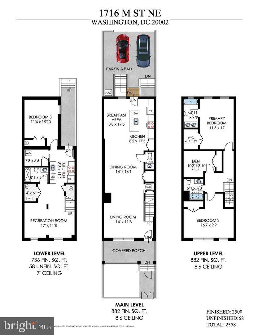 1716 M ST NE, WASHINGTON, District Of Columbia 20002, 3 Bedrooms Bedrooms, ,3 BathroomsBathrooms,Residential,For sale,1716 M ST NE,DCDC2208896 MLS # DCDC2208896
